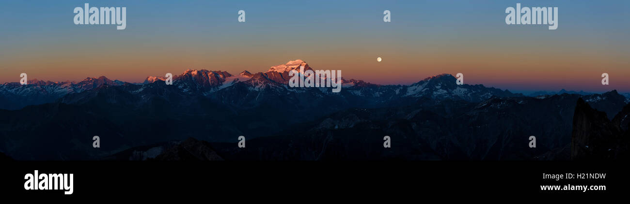 Schweiz, Grand Combin Berg Stockfoto