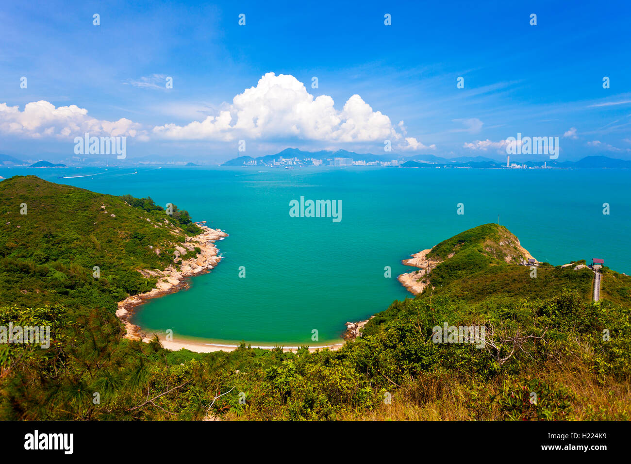 Berg Landscaspe in Hongkong Stockfoto