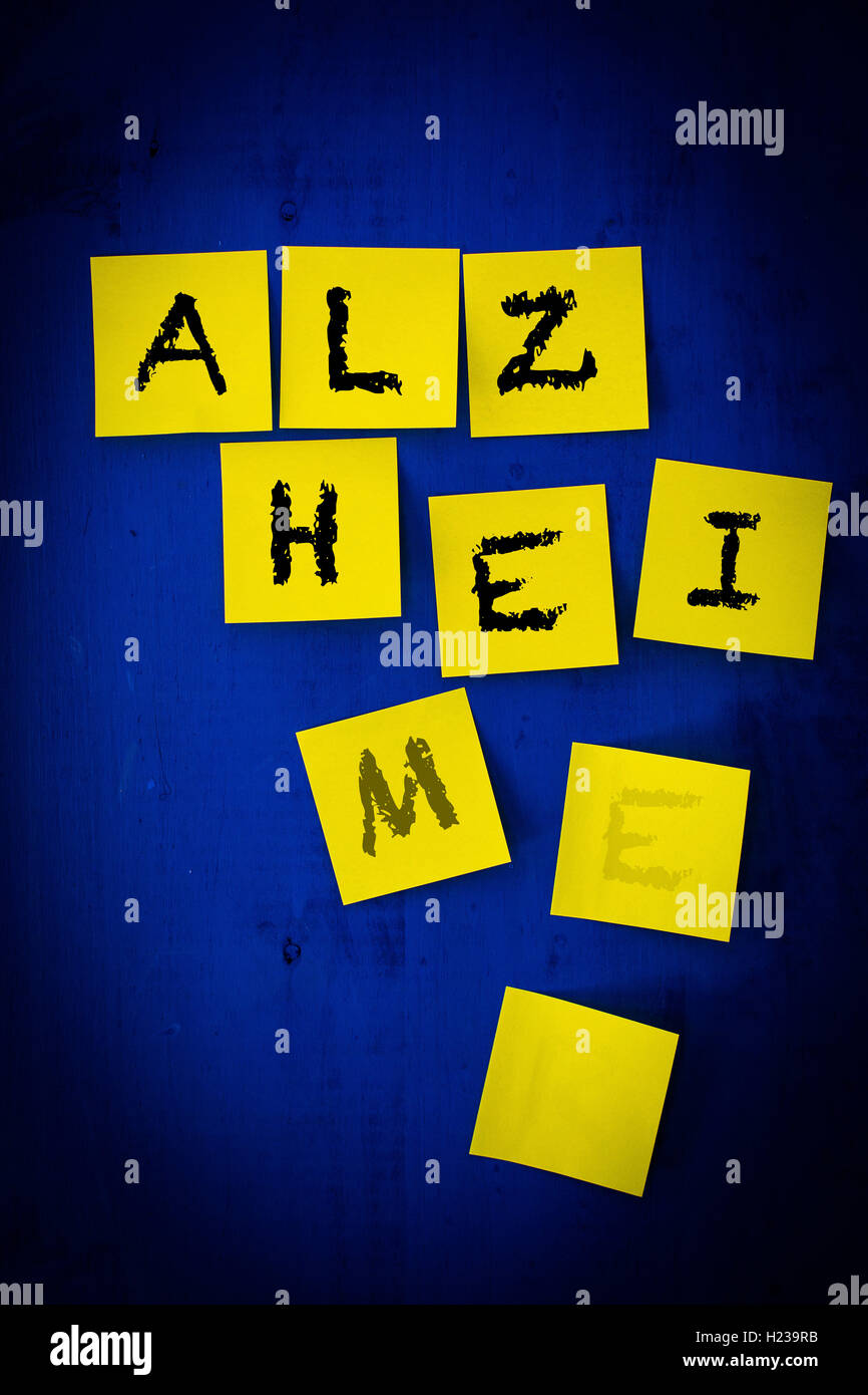 Alzheimer-Krankheit-Konzept. Stockfoto