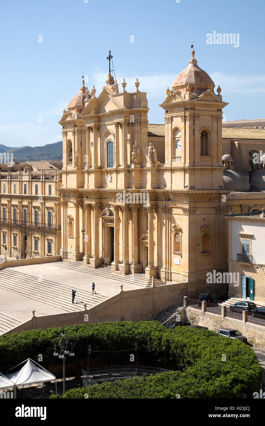 Die Kathedrale von Noto, Noto, Sizilien, Italien Stockfoto