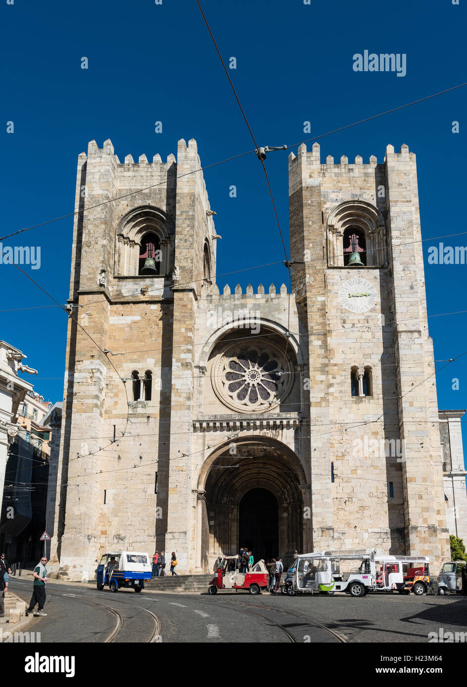 Catedral Sé Patriarcal, der Kathedrale, dem historischen Zentrum von Lissabon, Lissabon, Portugal Stockfoto