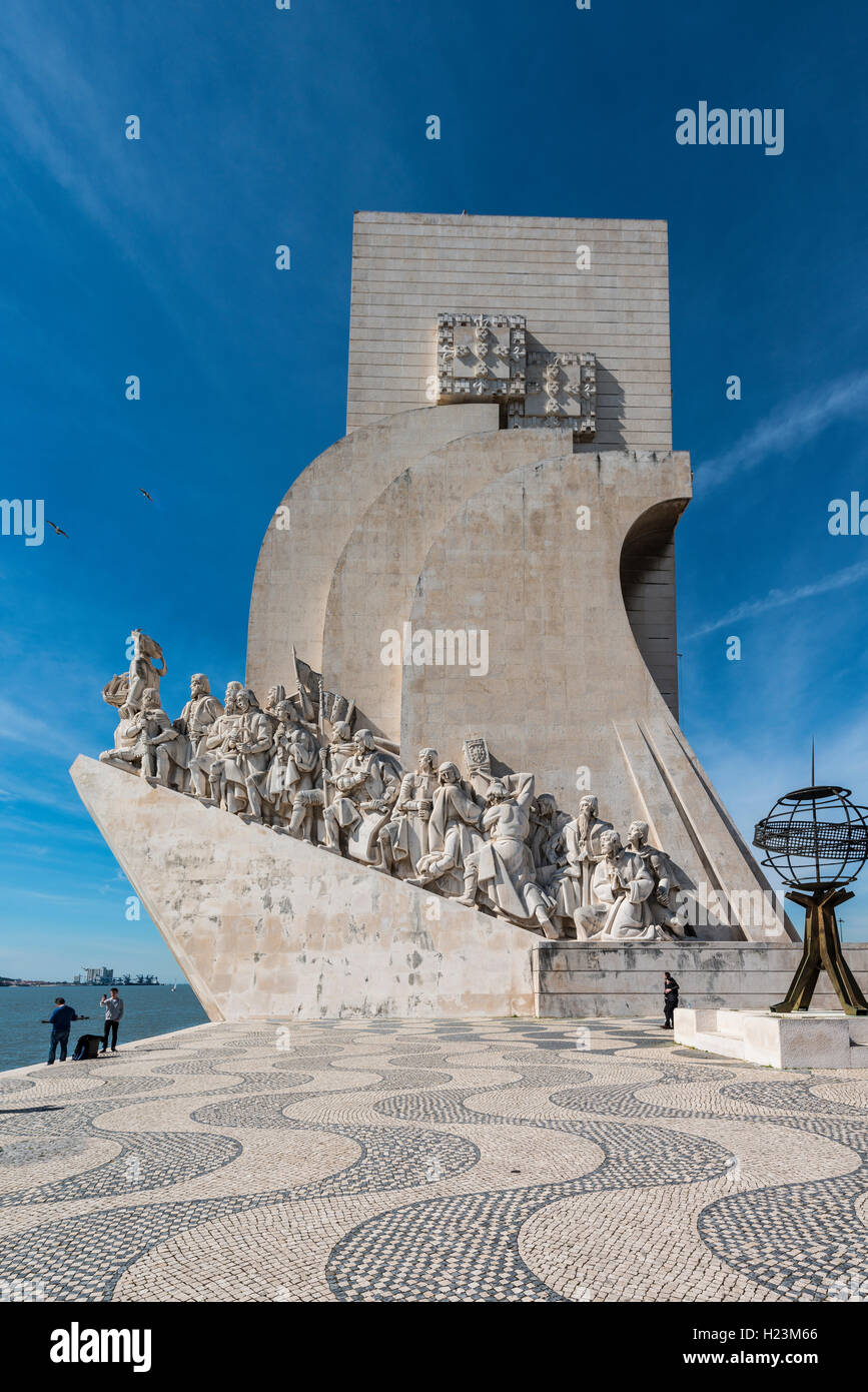 Padrão dos Descobrimentos, das Denkmal der Entdeckungen, Belém, Lissabon, Portugal Stockfoto