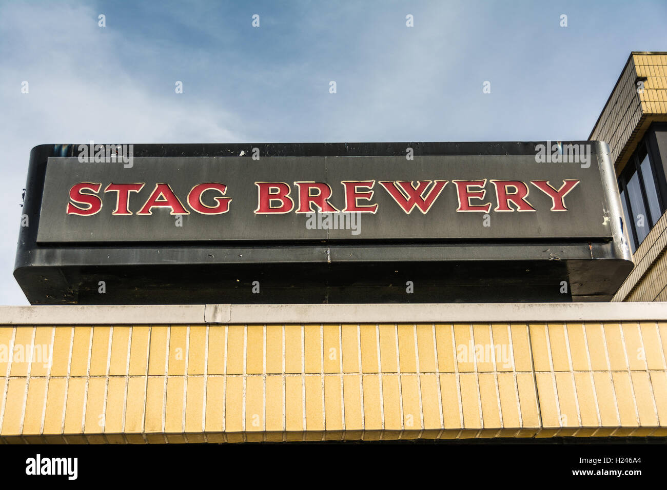 Die Stag Brewing Co Ltd in Mortlake, London, England, UK Stockfoto