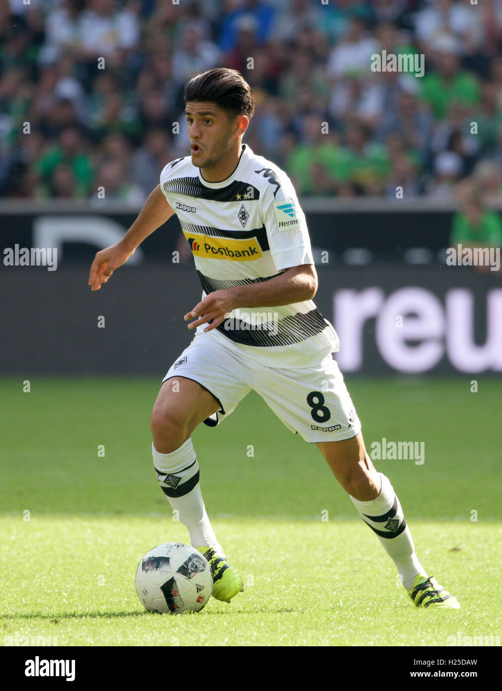 Borussia-Park Mönchengladbach, Deutschland. 24. September 2016. 1. Deutsche Fussball Bundesliga Saison 2016/17, Spieltag 5, Borussia Mšnchengladbach (Mönchengladbach, Gladbach) Vs FC Ingolstadt 04---Mahmoud Dahoud (Gladbach) Credit: Kolvenbach/Alamy Live-Nachrichten Stockfoto