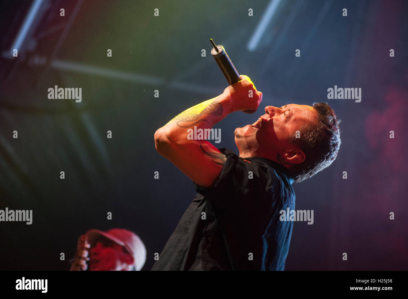 Barcelona, Spanien. 24. September 2016. Fermin Muguruza & Manu Chao führt im Konzert am Tag 3 des Festes De La Merce. Bildnachweis: Charlie Perez/Alamy Live-Nachrichten Stockfoto