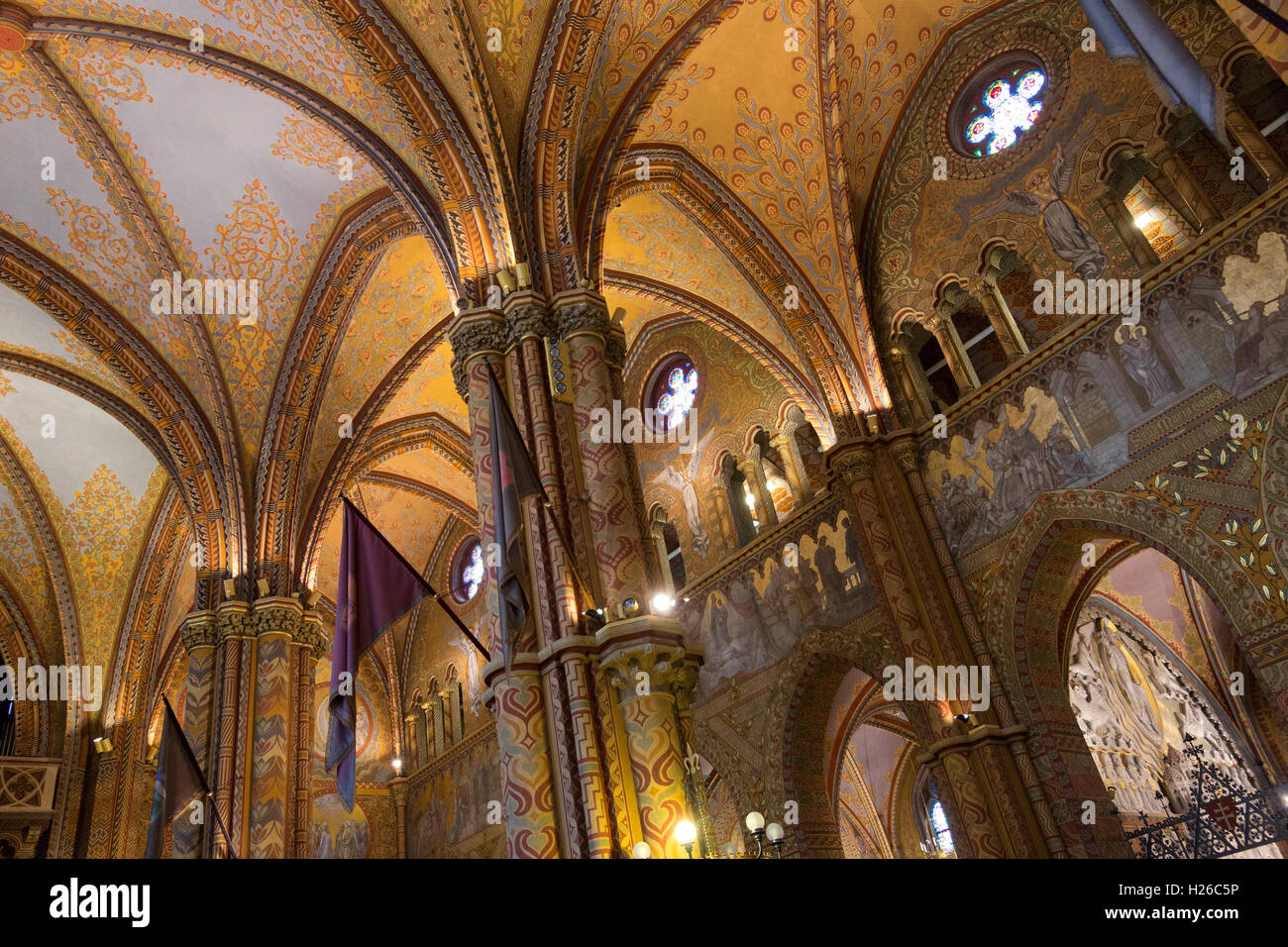 Matthiaskirche, Matyas Kirche oder die Kirche der Muttergottes von Buda - Budapest, Ungarn. Stockfoto