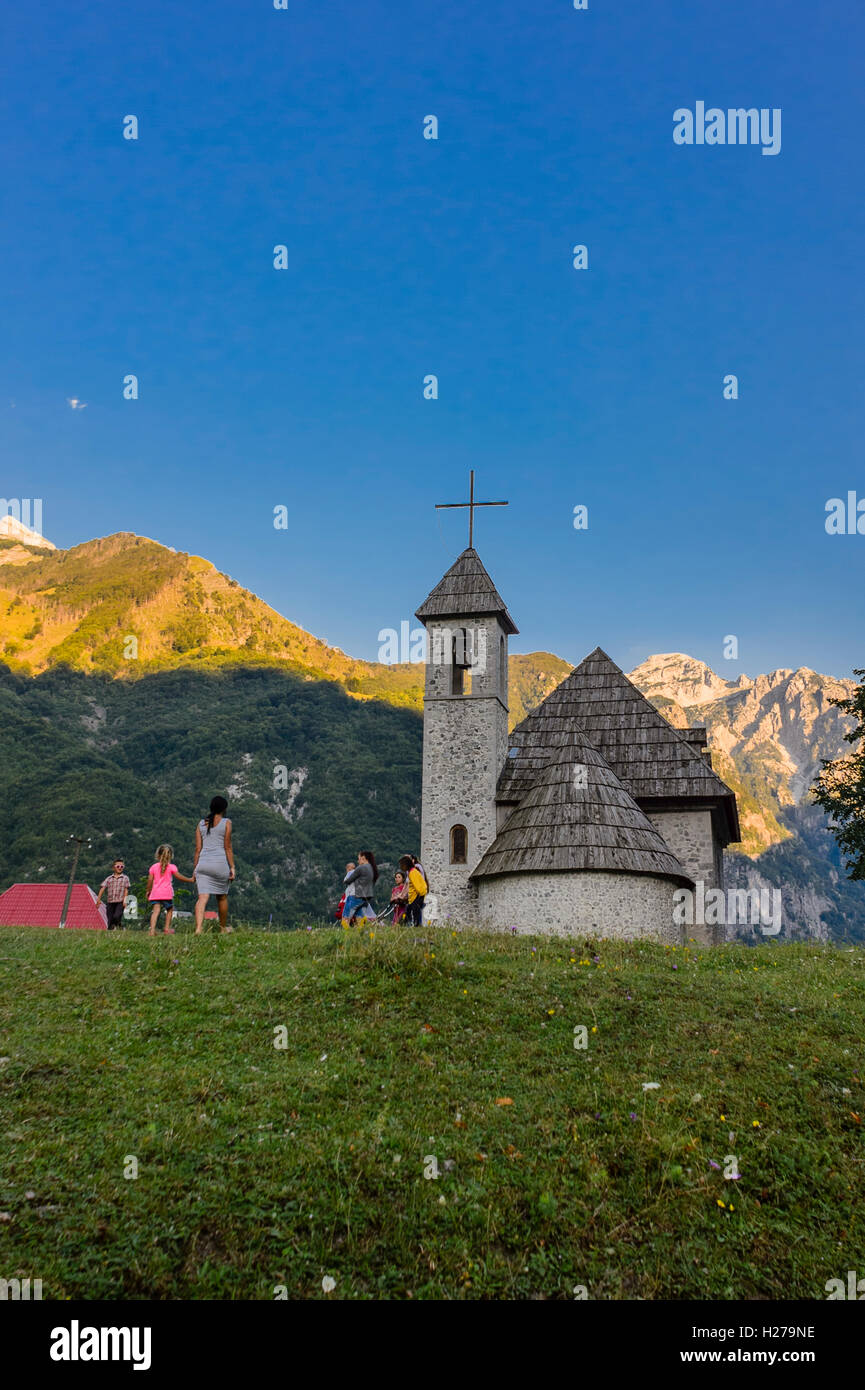 Albanische Alpen Stockfoto