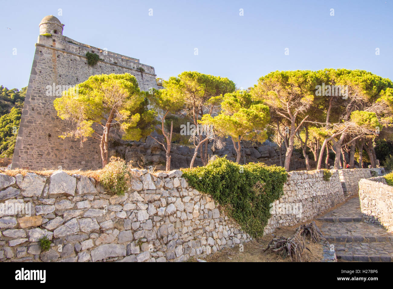 Schloss Doria, Portovenere, La Spezia Provinz, Ligurien, Italien Stockfoto