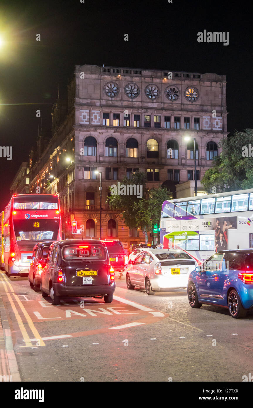 Britannia Hotel, ehemals Watt Textil Lager, 1851-1856 von Travis & Magnall, Portland Street, Manchester, England Stockfoto