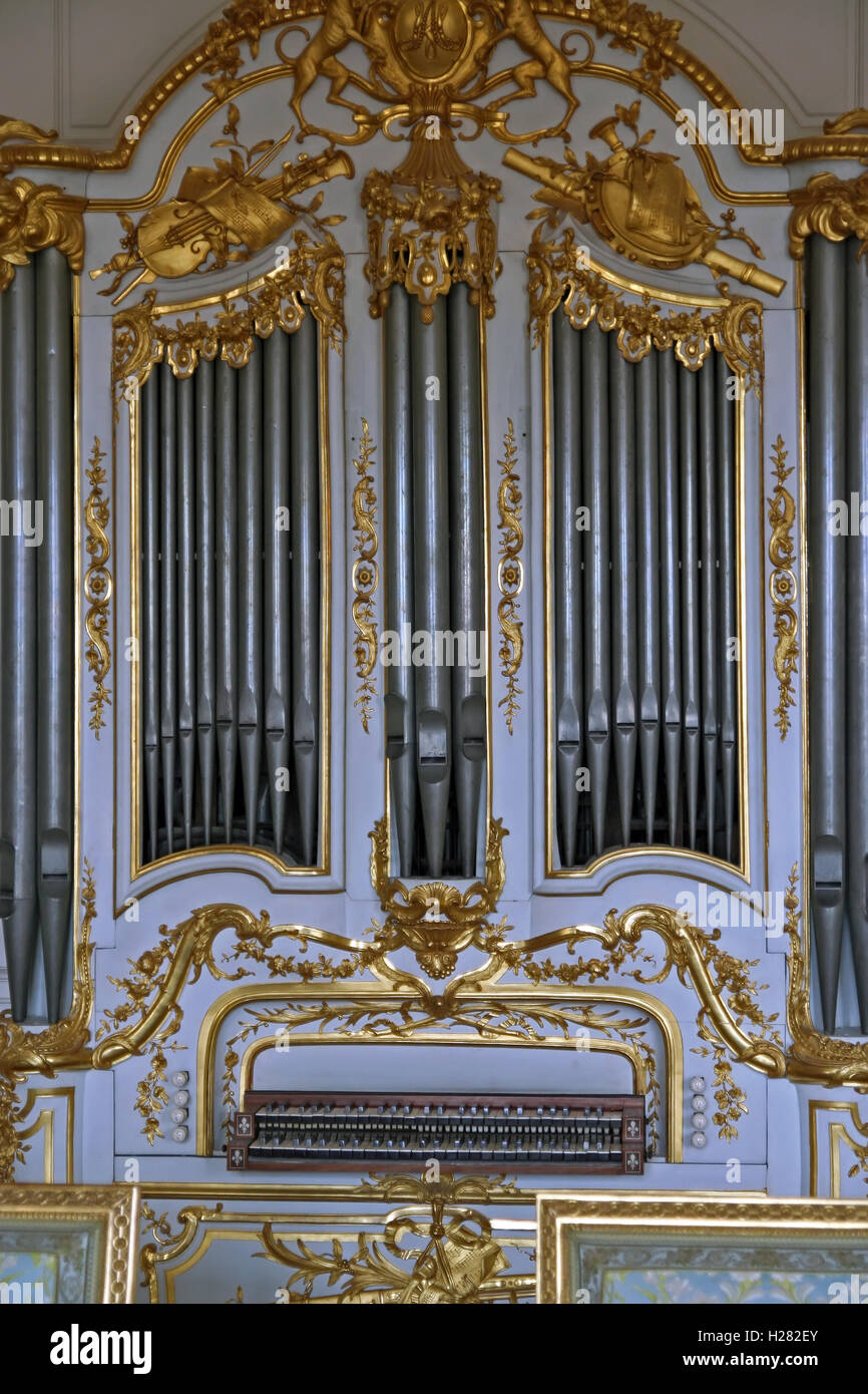 Kirchenorgeln dekoriert. Barocke Orgeln. Stockfoto