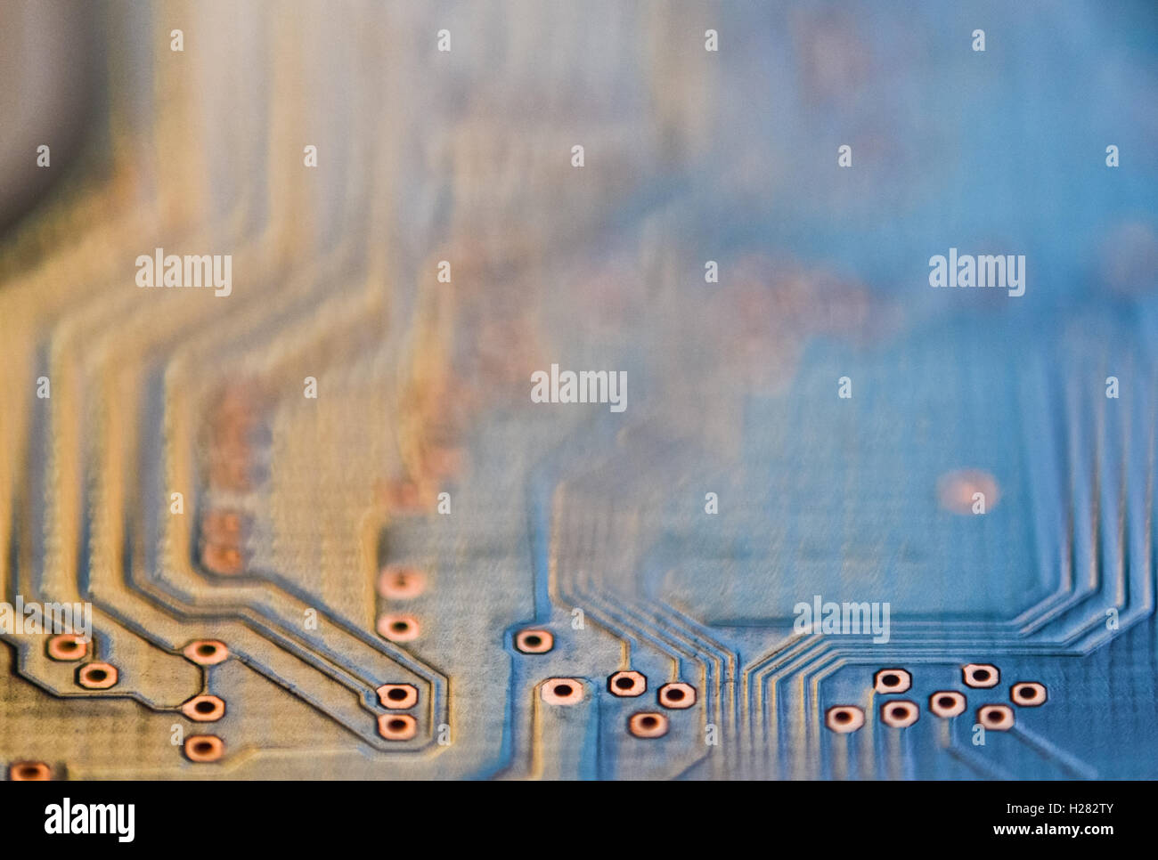 Abstrakte Mikro-Chip Cyber-moderne Schaltungstechnik Nahaufnahme Hintergrund Stockfoto
