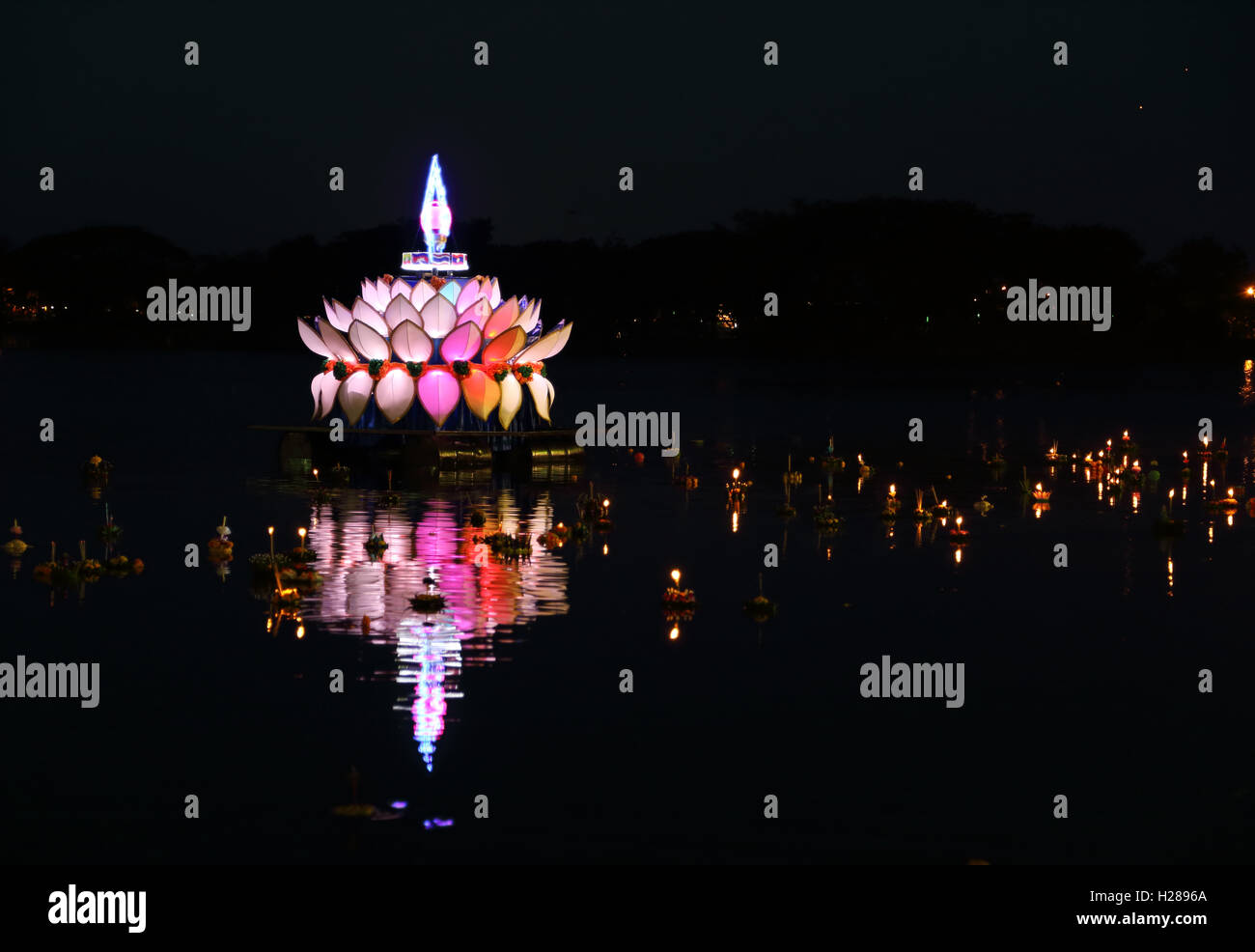 Loy Kratong Festival Thailand Stockfoto