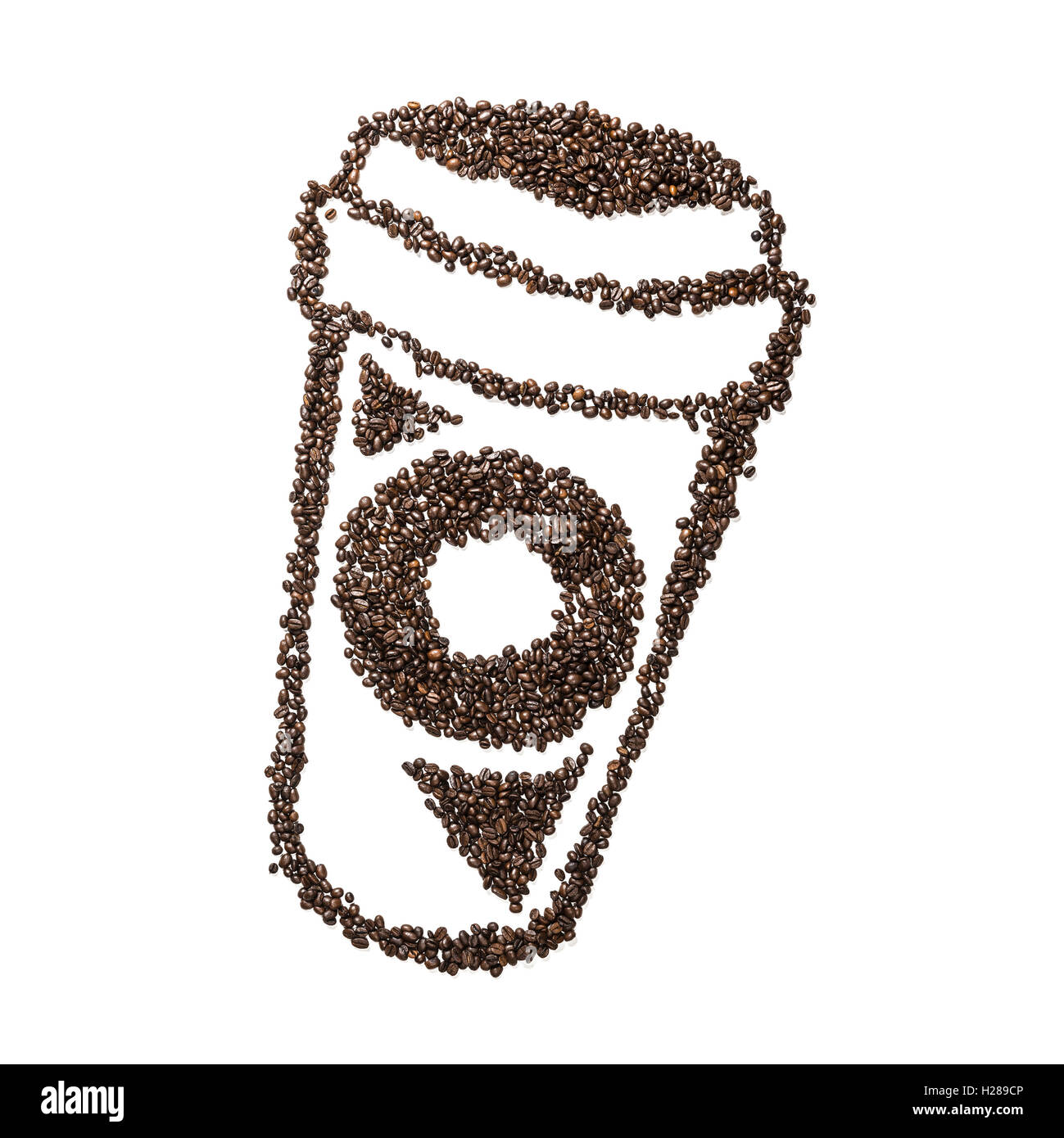 Coffee Bean Cup gehen Stockfoto