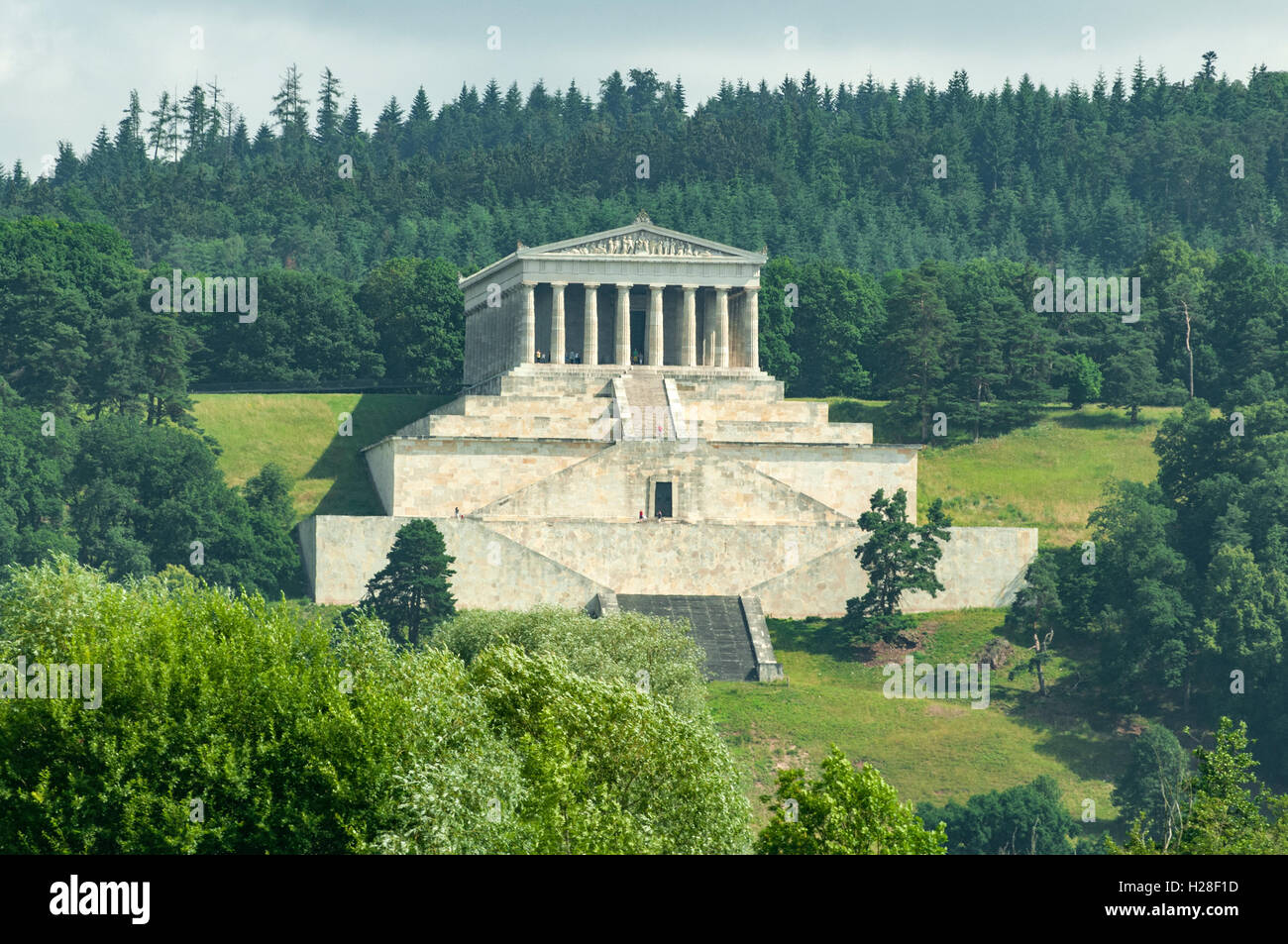 Die Walhalla bei Regensburg, Bayern, Deutschland Stockfoto