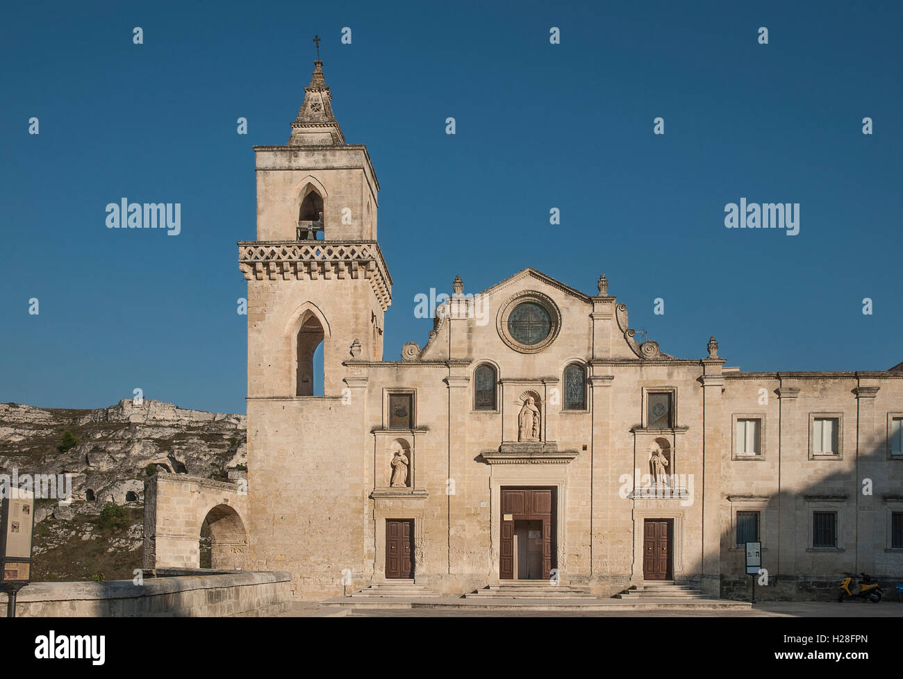 Matera Chiesa di San Pietro e Paolo Sasso Caveoso Stockfotografie