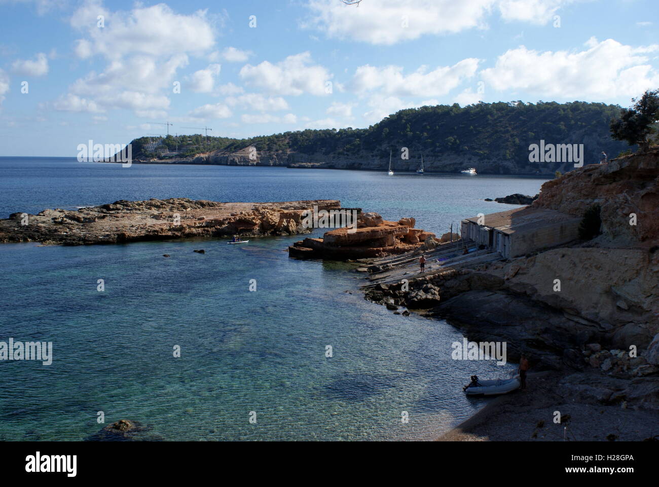 Cala Xarraca, Ibiza, Spanien Stockfoto