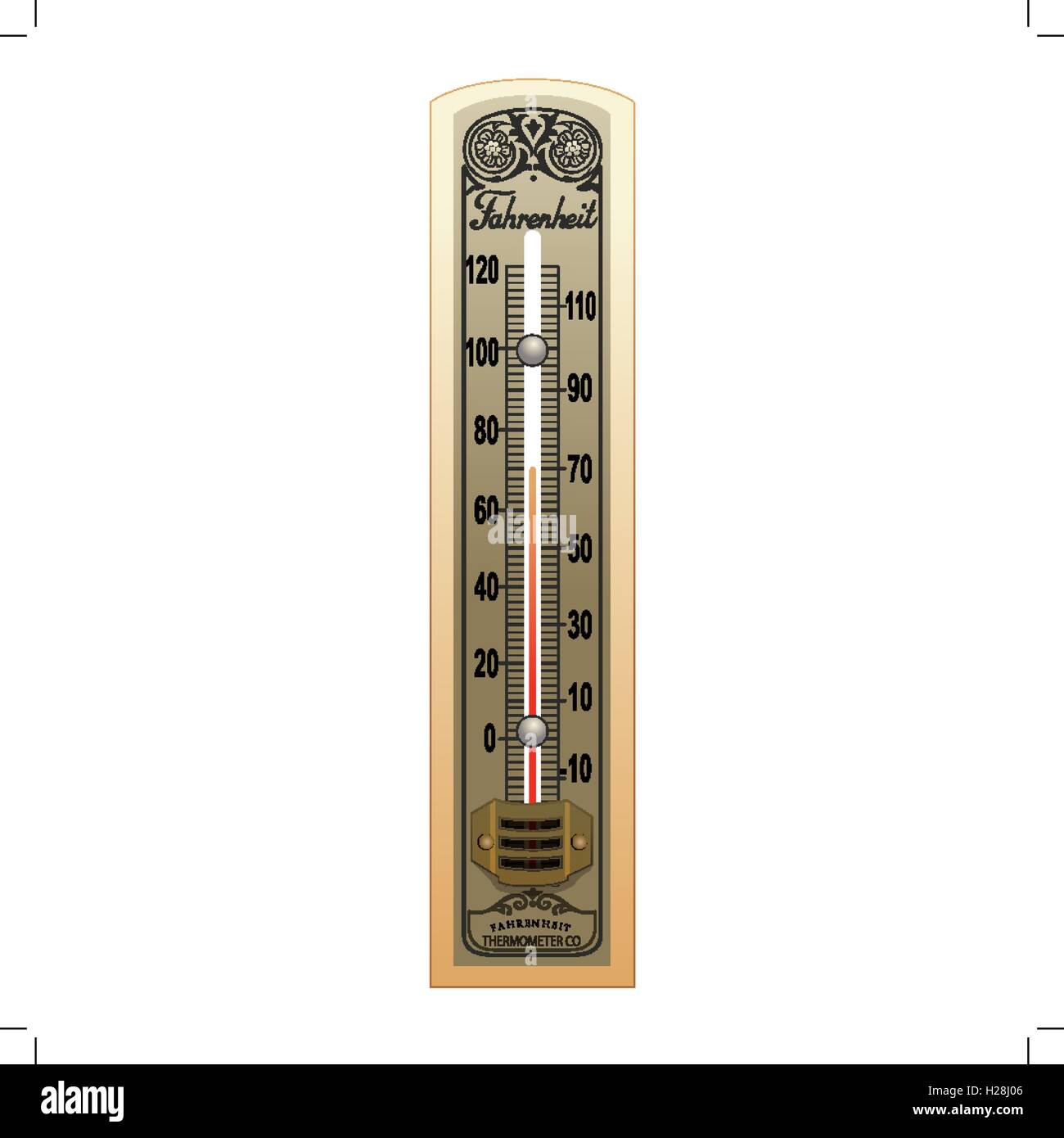 Altes thermometer Ausgeschnittene Stockfotos und -bilder - Alamy