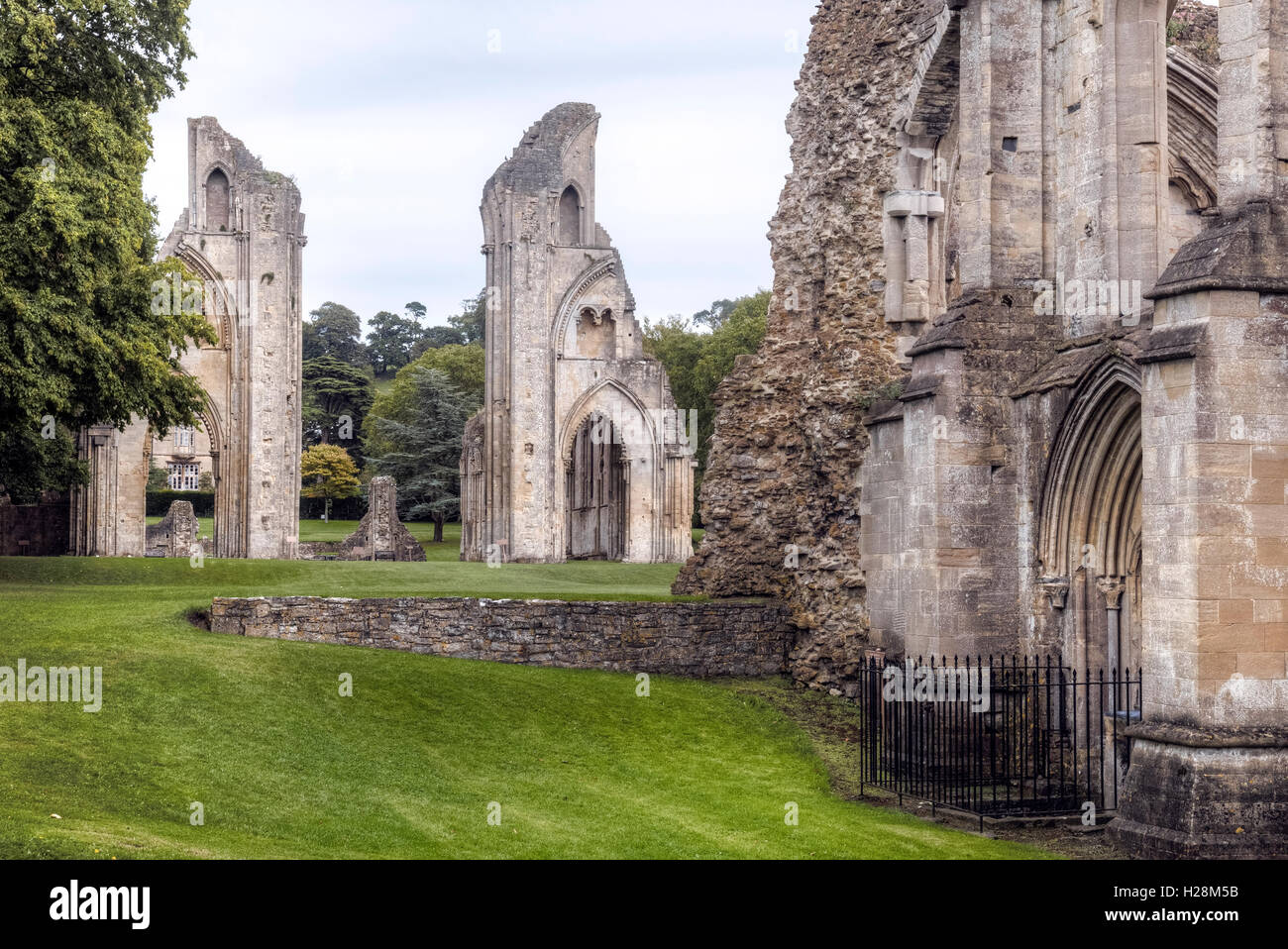 Glastonbury Abbey, Glastonbury, Somerset, England, Vereinigtes Königreich Stockfoto