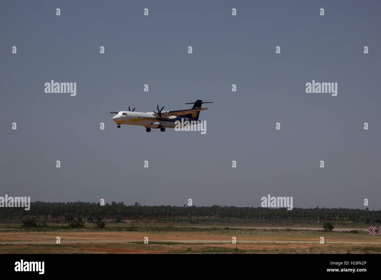Jet Airways ATR-Flug Stockfoto