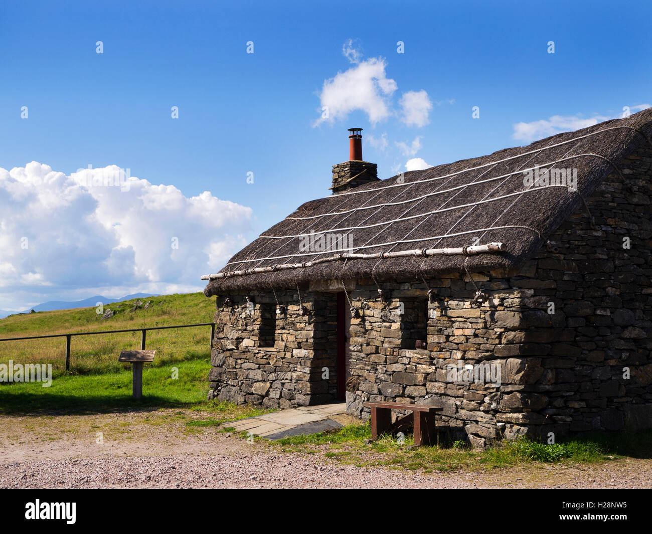 Cottars Altbau in Lismore Gälisch Erbe Zentrum Isle of Lismore Argyll und Bute Schottland Stockfoto