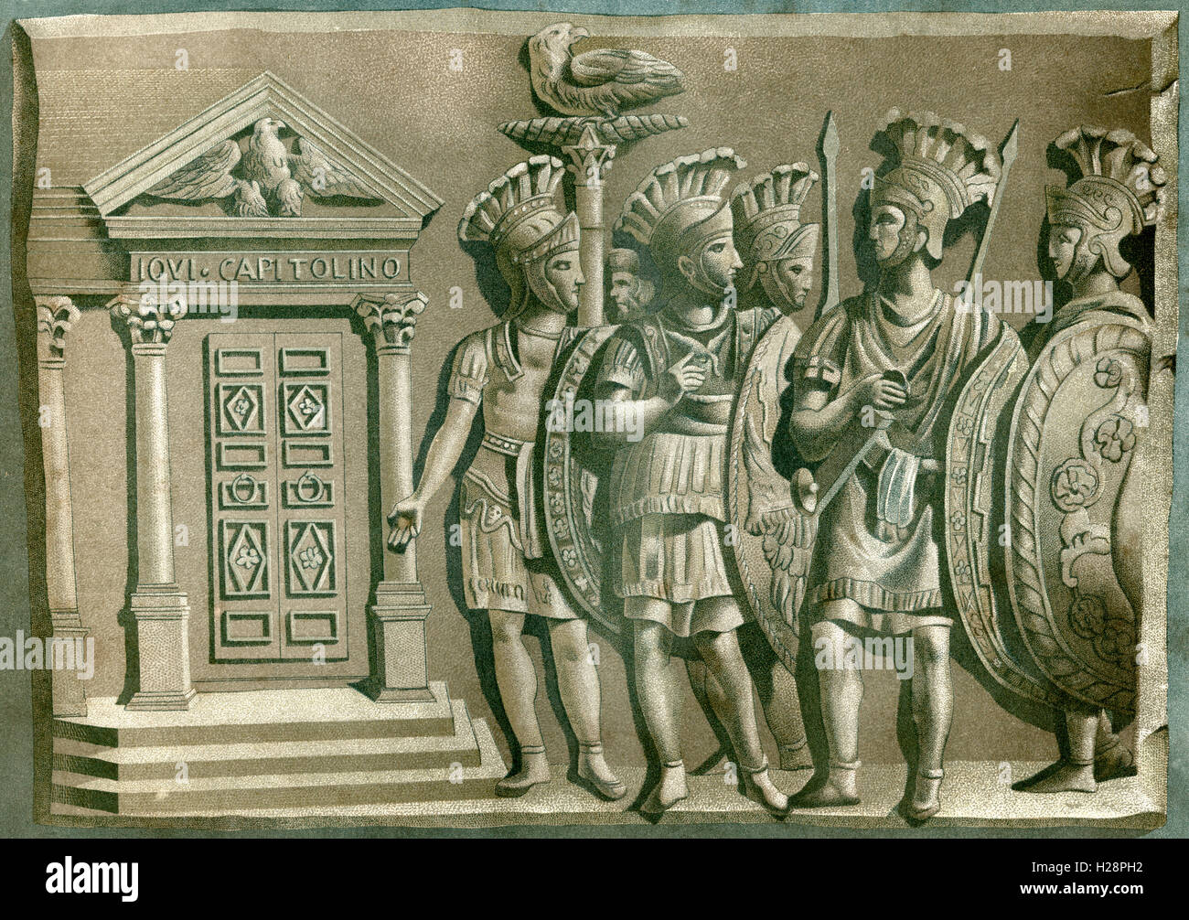 Die Prätorianergarde, eine Kraft der Leibwächter von Roman Emperors im antiken Rom verwendet. Stockfoto
