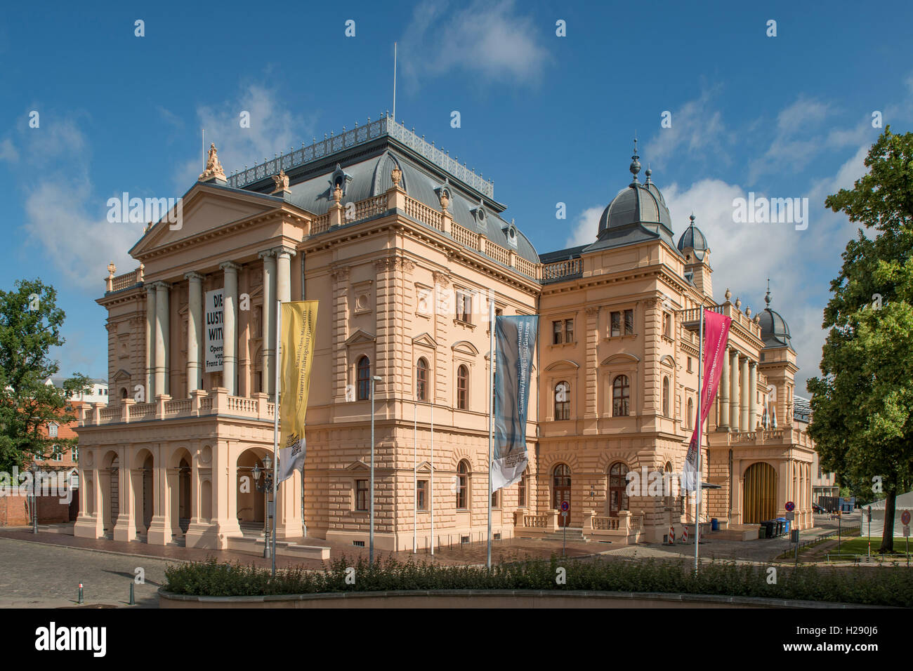 Mecklenburgischen Staatstheater Schwerin, Mecklenburg-Vorpommern, Deutschland Stockfoto