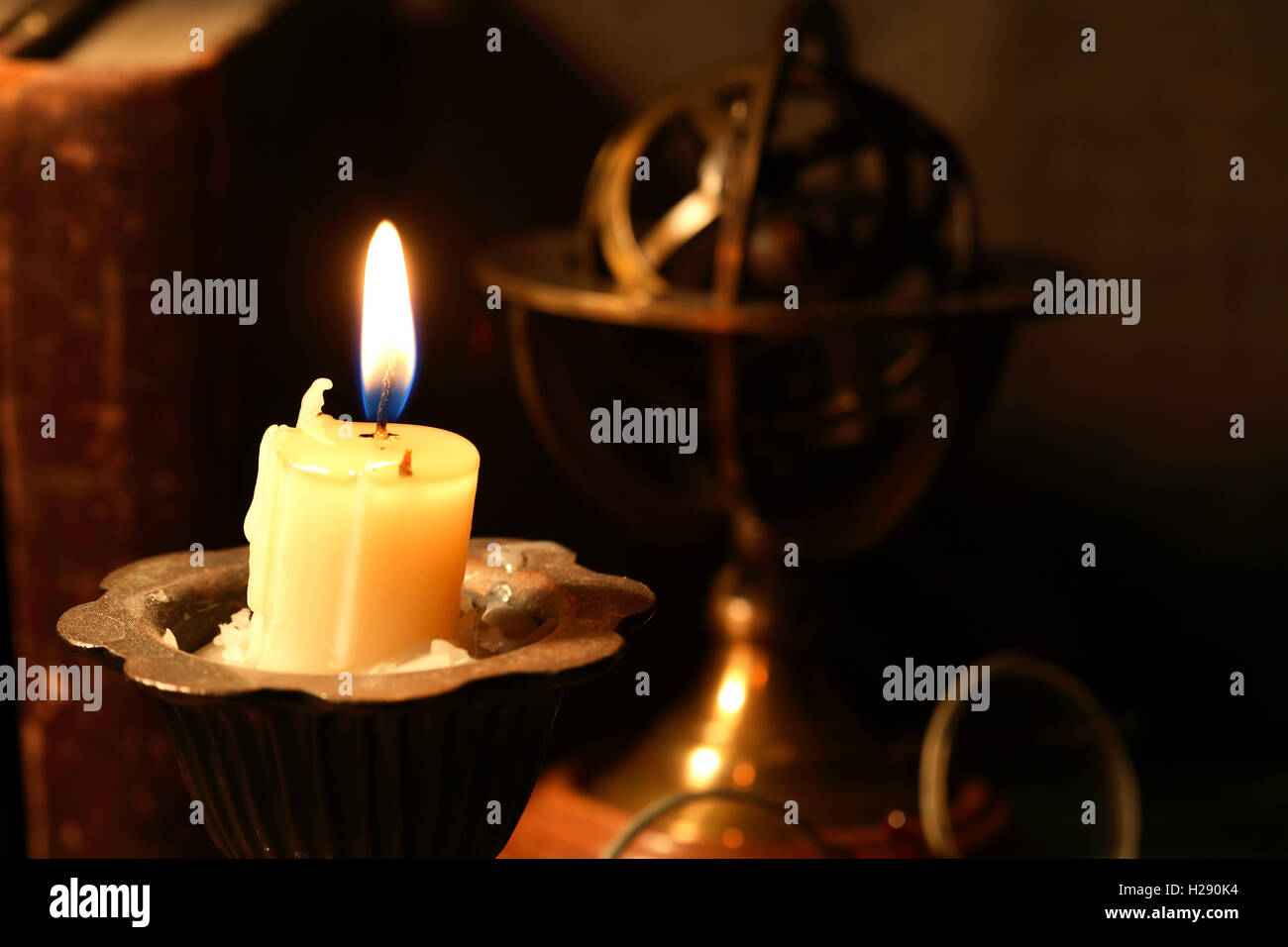 Beleuchtung-Kerze Stockfoto