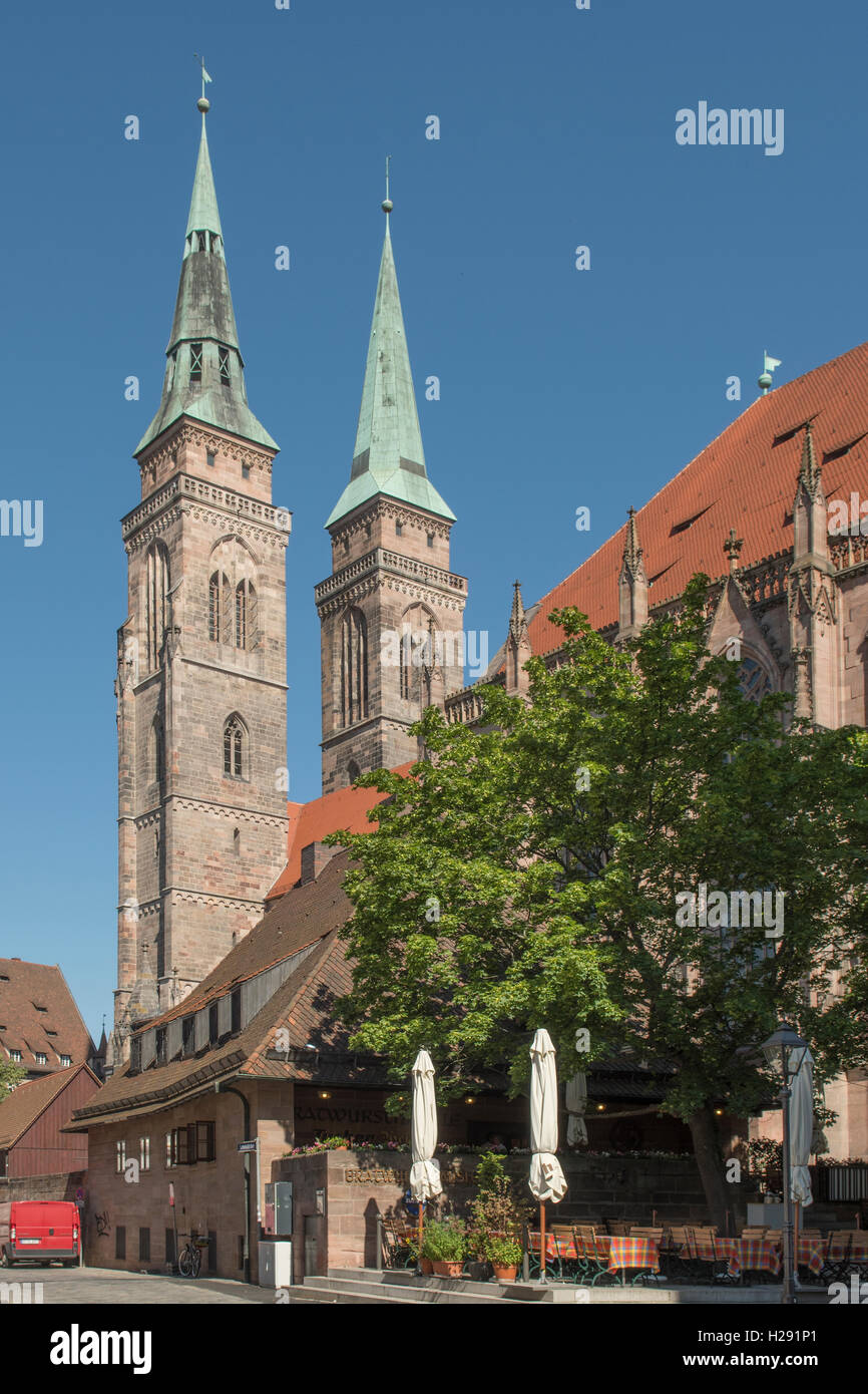 St. Sebaldus-Kirche, Nürnberg, Bayern, Deutschland Stockfoto