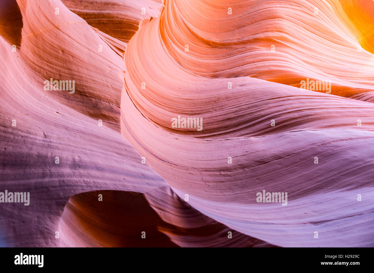 Bunte Sandstein Formation, Lower Antelope Canyon, Slot Canyon, Page, Arizona, USA Stockfoto