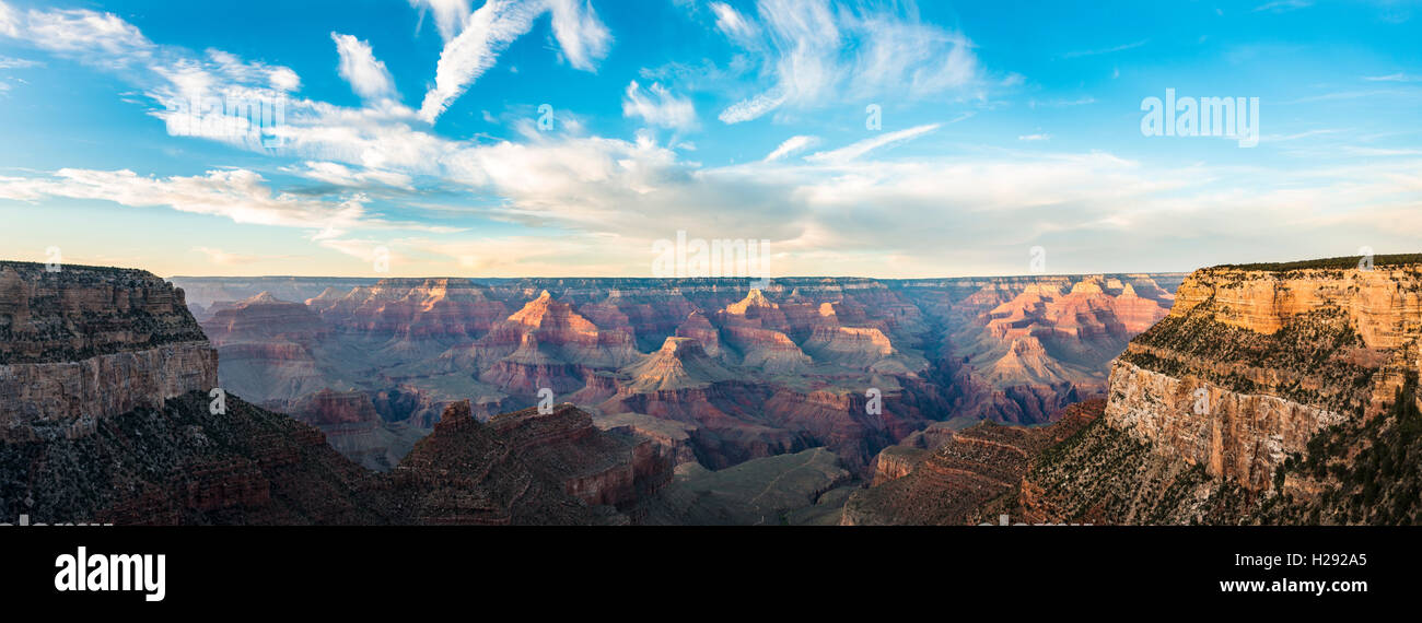 Canyon Landschaft bei Sonnenuntergang, Grand Canyon, Grand Canyon National Park, Arizona, USA Stockfoto