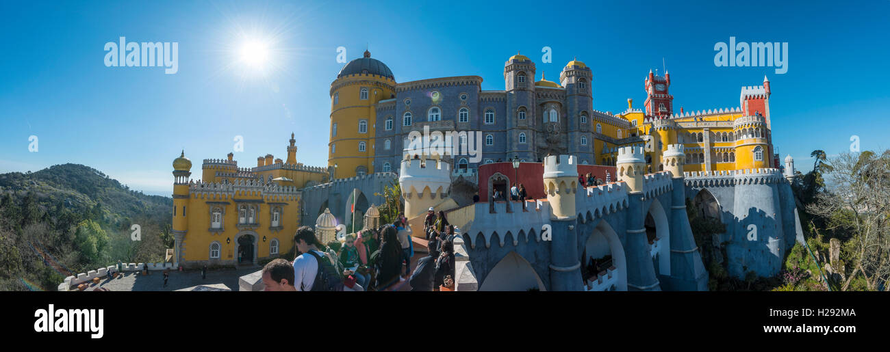 Palácio Nacional da Pena, Pena Nationalpalast von Sintra, Portugal Stockfoto