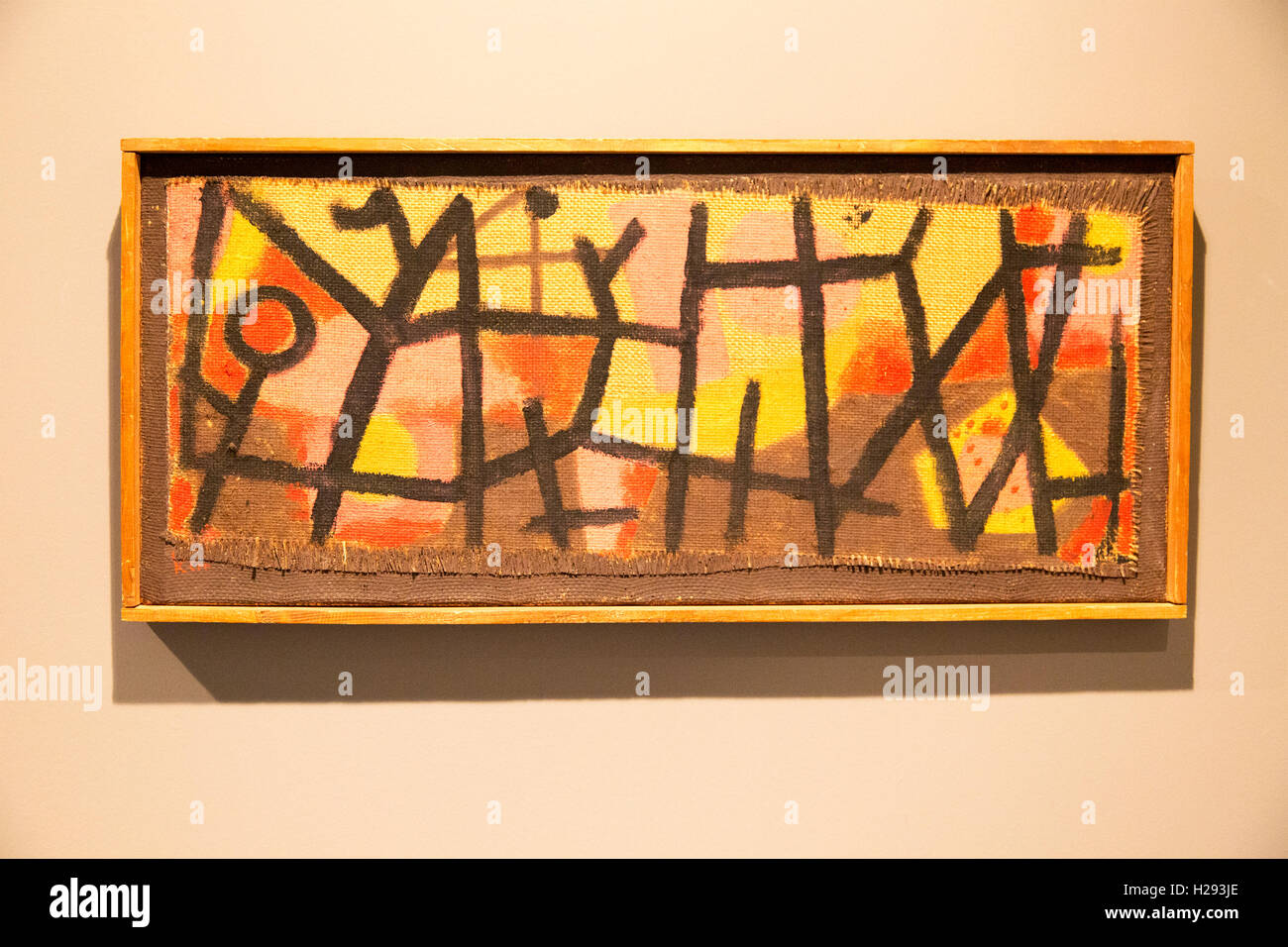 "Gehäuse für Dickhäuter" 1940, von Paul Klee (1879-1940), Öl auf Leinwand, Kode 4 Kunstgalerie Bergen, Norwegen Stockfoto