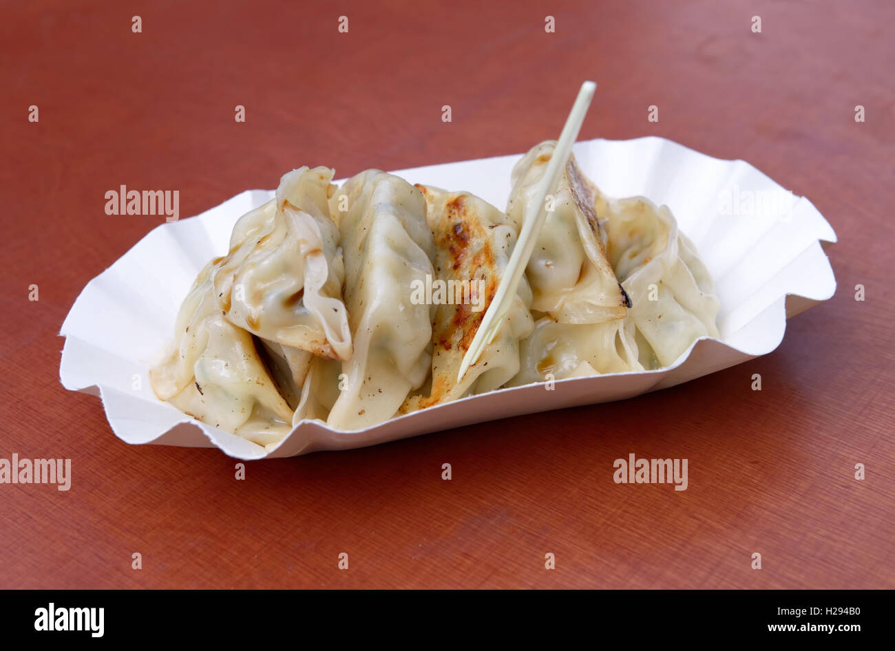 Traditionelles japanisches Gericht gyoza Stockfoto
