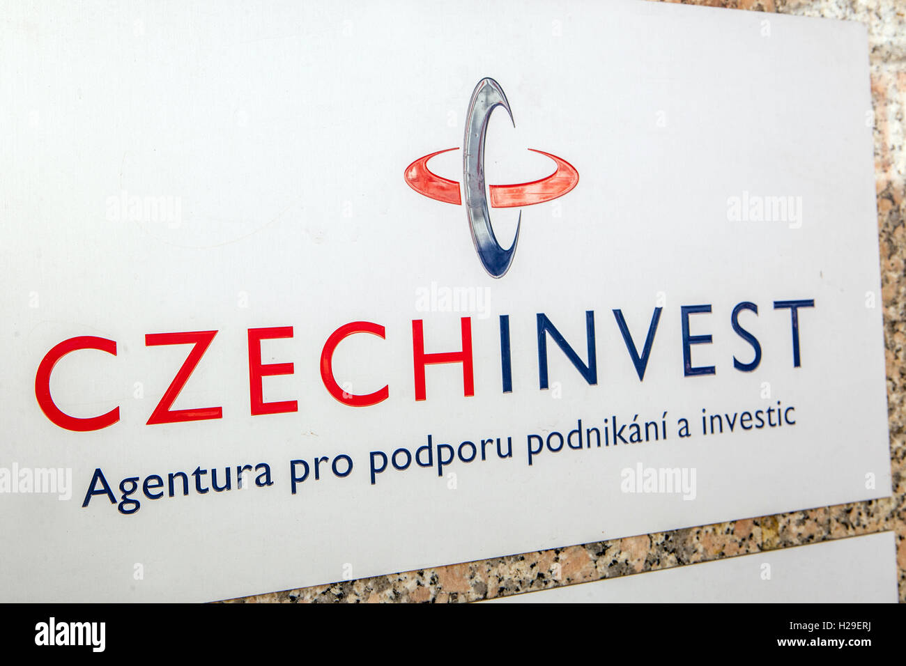 CzechInvest Firmenlogo Stockfoto