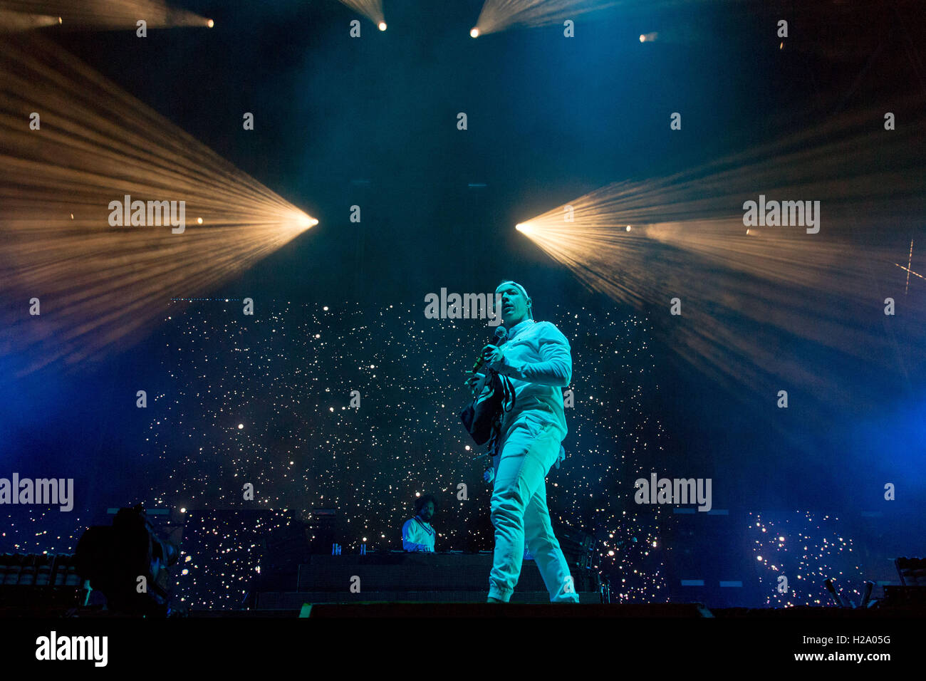 Las Vegas, Nevada, USA. 25. September 2016. DIPLO (THOMAS PENTZ) von Major Lazer tritt beim Leben ist schön Music Festival in Las Vegas, Nevada-Credit: Daniel DeSlover/ZUMA Draht/Alamy Live News Stockfoto