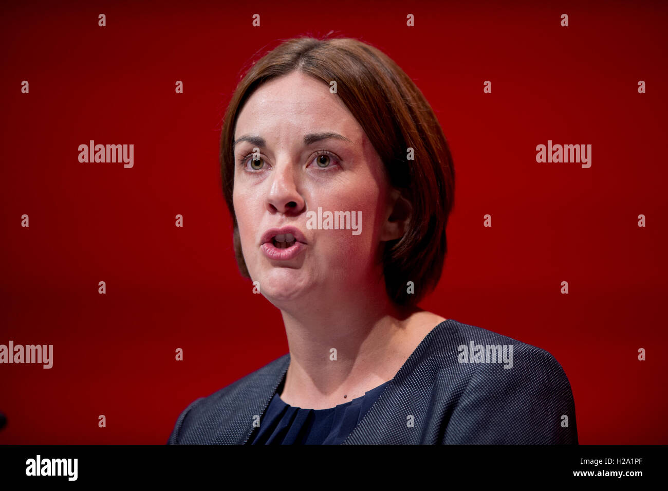 Liverpool, Vereinigtes Königreich. 26. September 2016. Anführer des schottischen Labour Party Kezia Dugdale MSP spricht am zweiten Tag des Labour-Parteitag in Liverpool. Bildnachweis: Russell Hart/Alamy Live-Nachrichten. Stockfoto