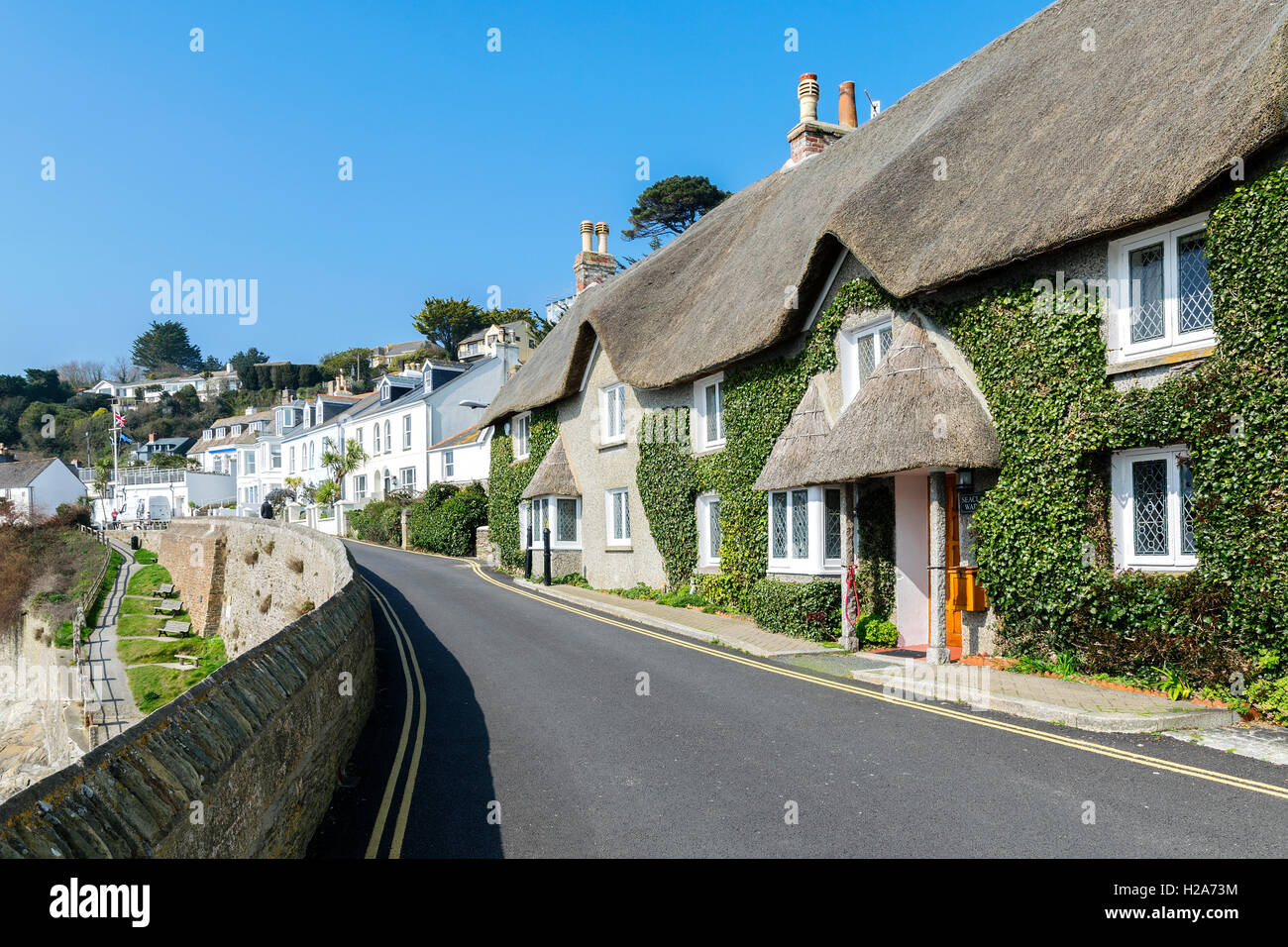 Urlaub auf dem Land bei Mawes in Cornwall, England, UK Stockfoto