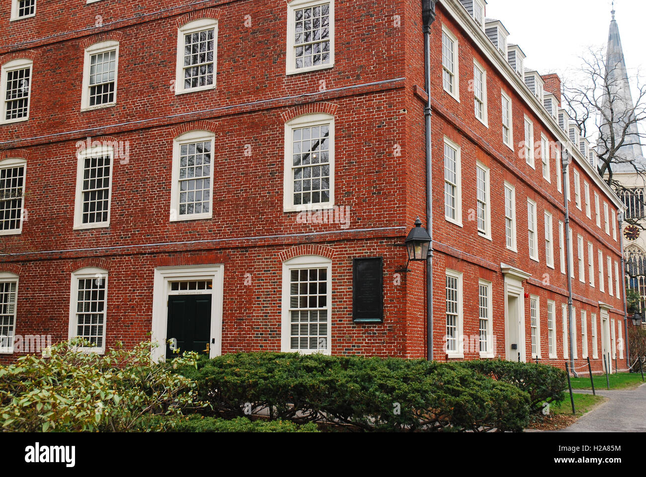 Massachusetts Hall auf der Cam-Pus der Harvard University Stockfoto