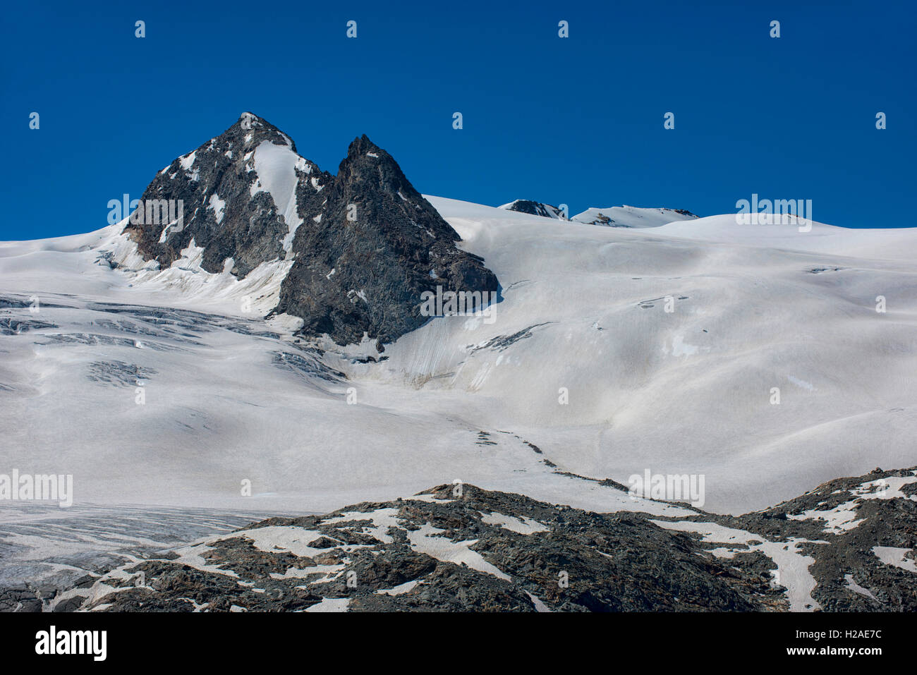 Le Vedette Testa Del Rutor Rutor Gletscher La Thuile Valley Alpen Valle D Aosta Italien Europa Stockfotografie Alamy