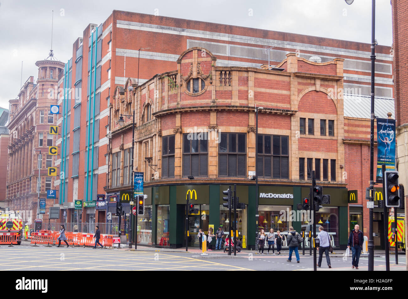 Picturehouse Kino von Naylor & Verkauf, 1911, McDonalds Restaurant, Oxford Street, Manchester, England Stockfoto