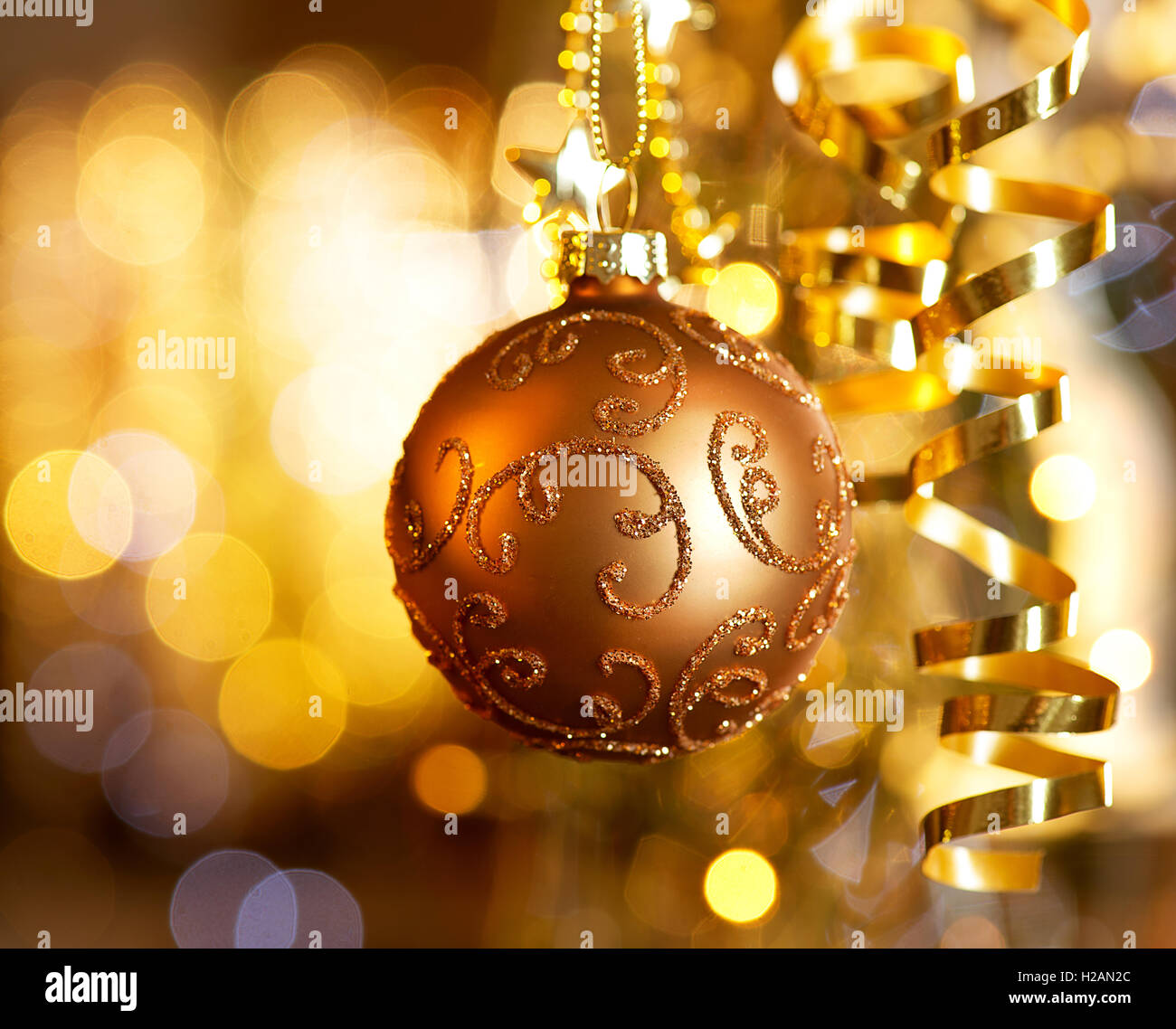 Weihnachten und Neujahr Dekorationen Stockfoto