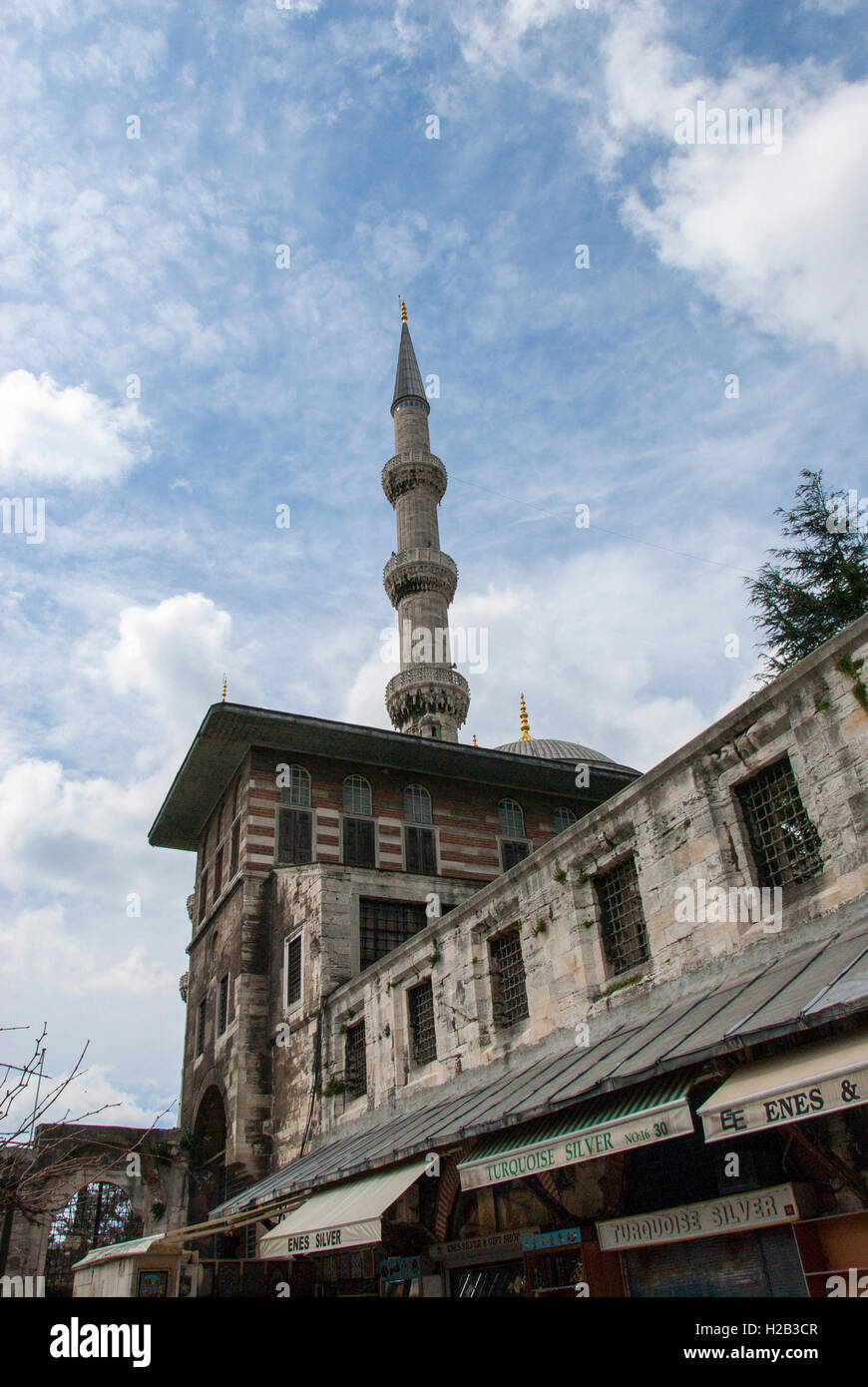 Äußere blaue Moschee, Istanbul, Türkei Stockfoto