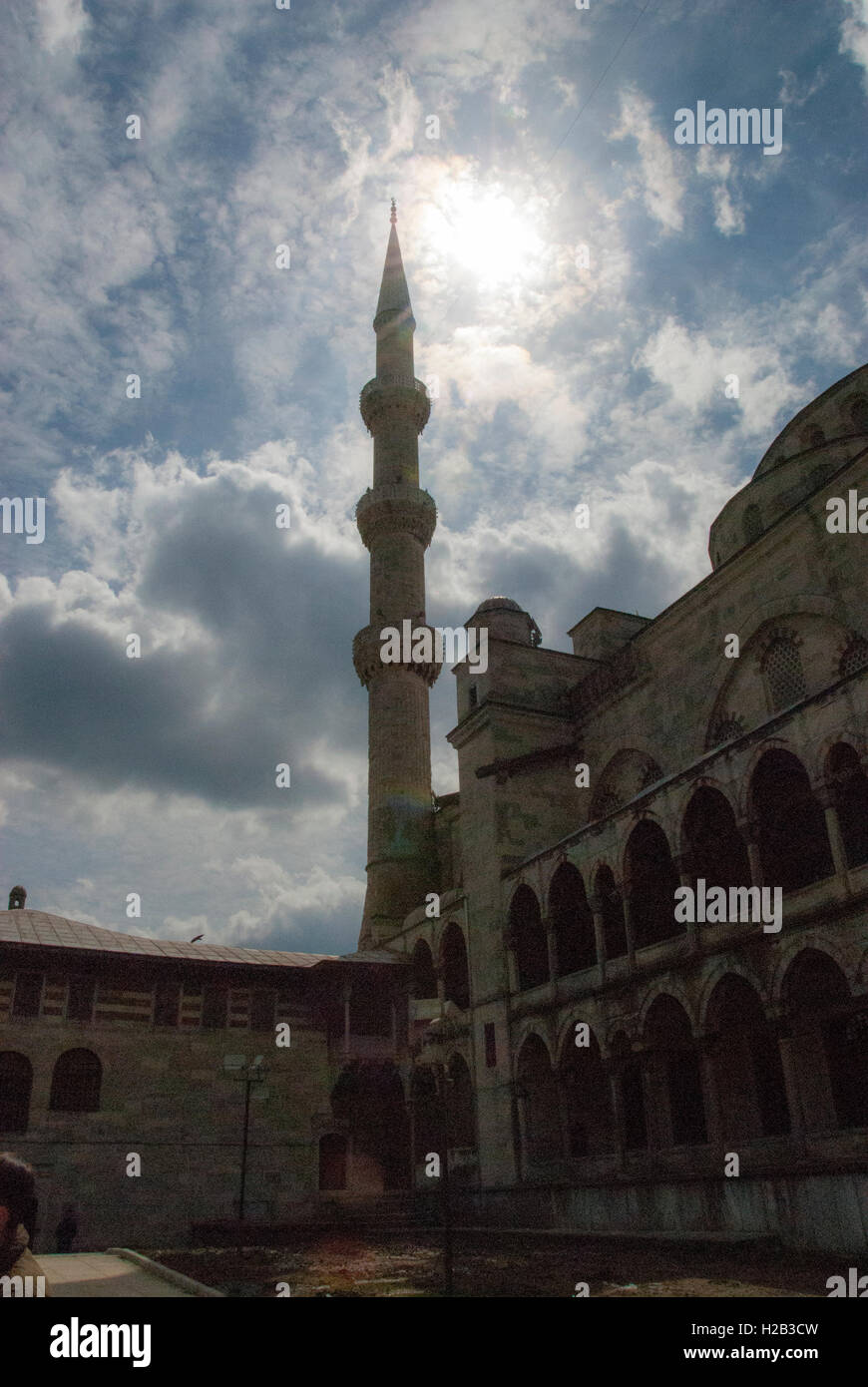 Äußere blaue Moschee, Istanbul, Türkei Stockfoto