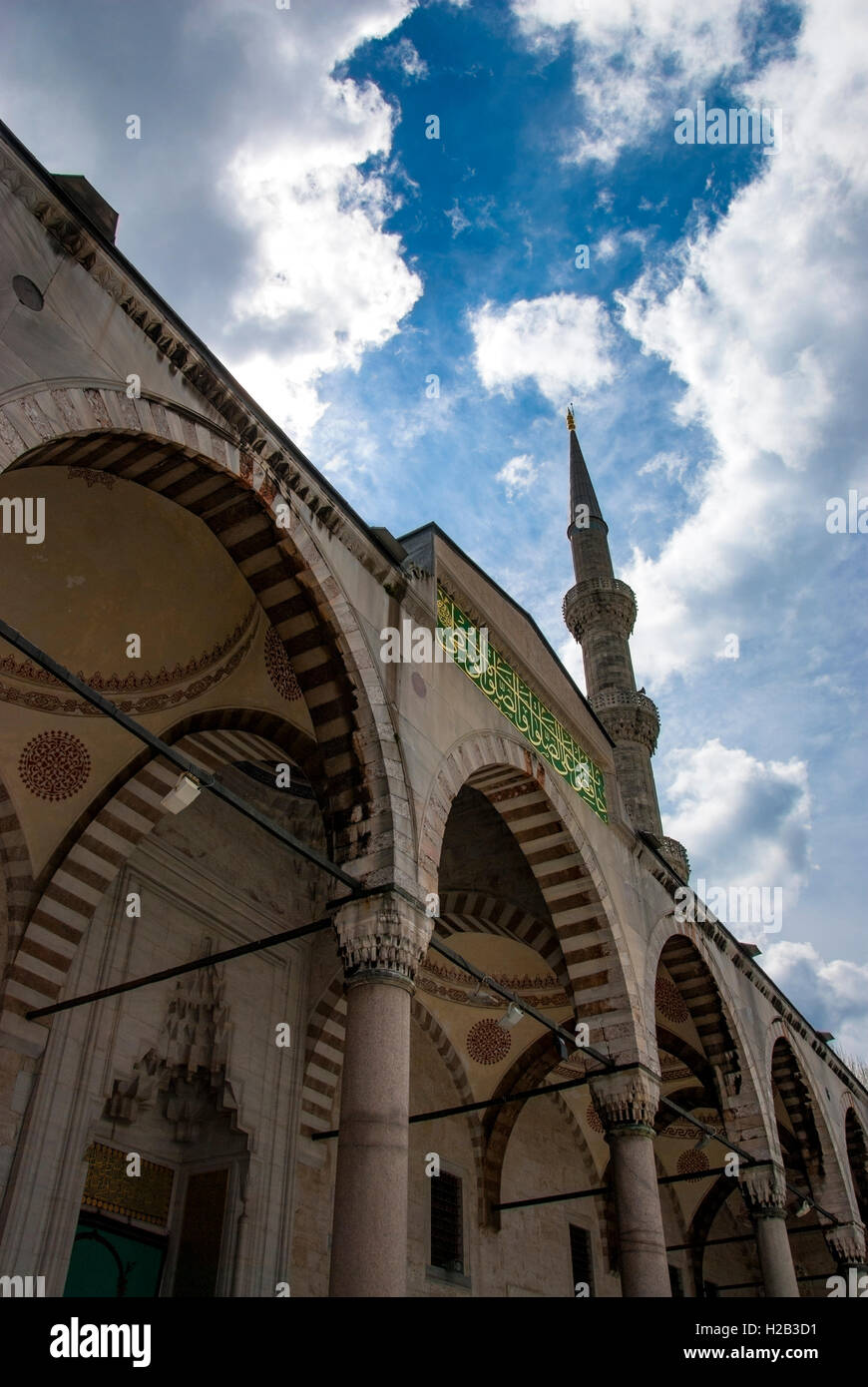 Äußere blaue Moschee, Istanbul, Türkei Stockfoto