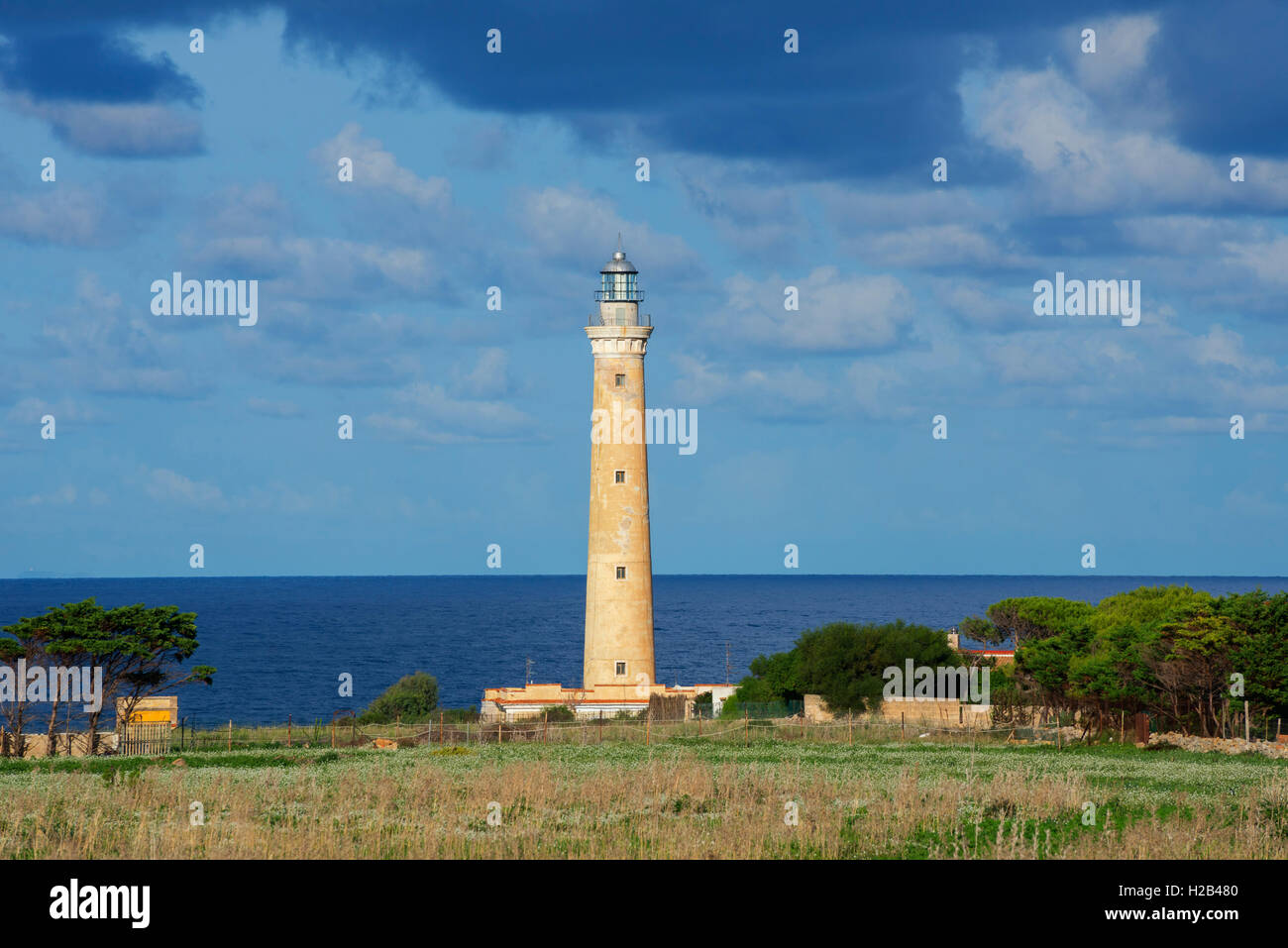 Leuchtturm, San Vito Lo Capo, Sizilien, Italien Stockfoto