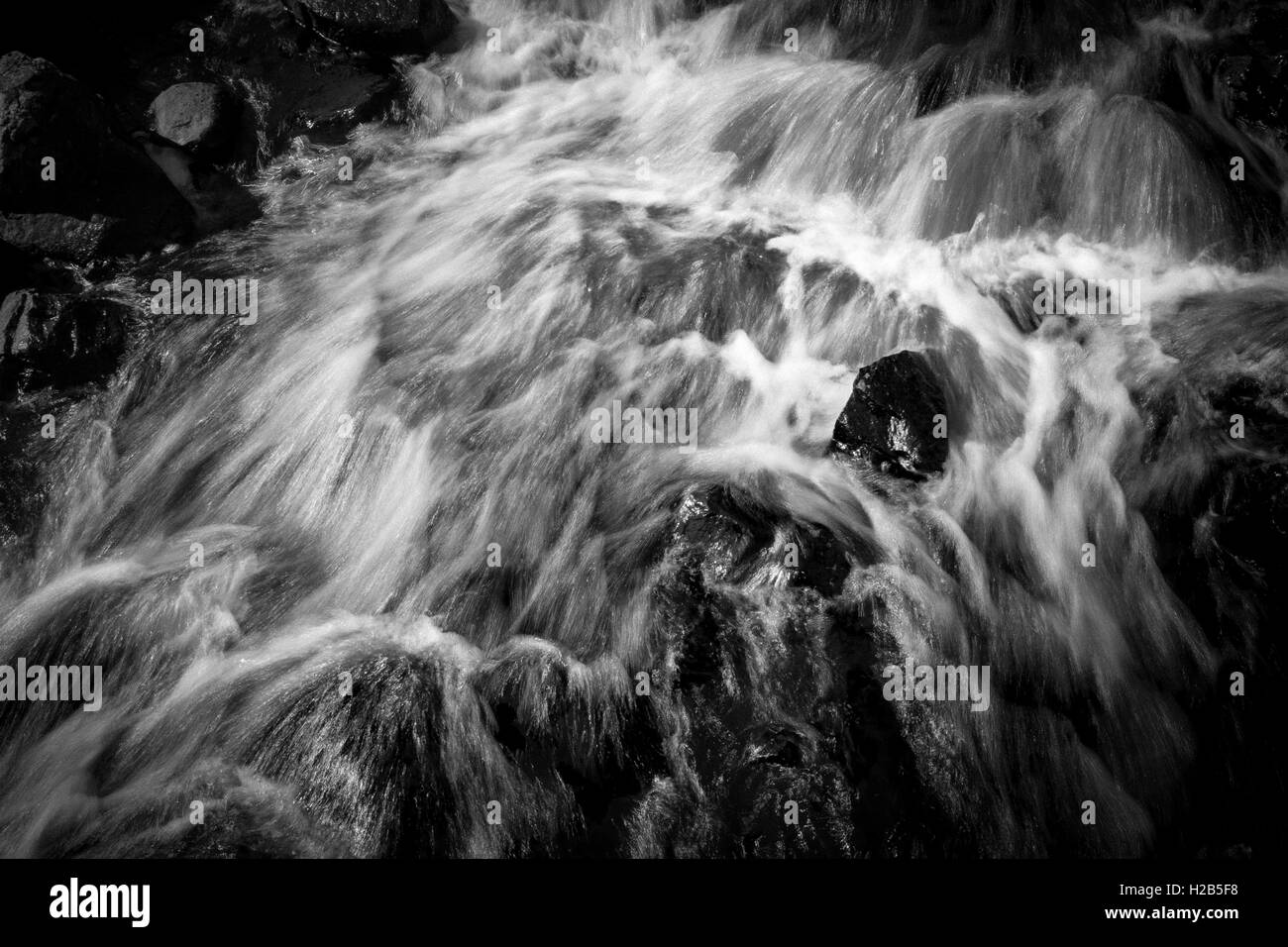 Insel Harris, dramatische Wasserfall äußeren Hebriden, Schottland Stockfoto