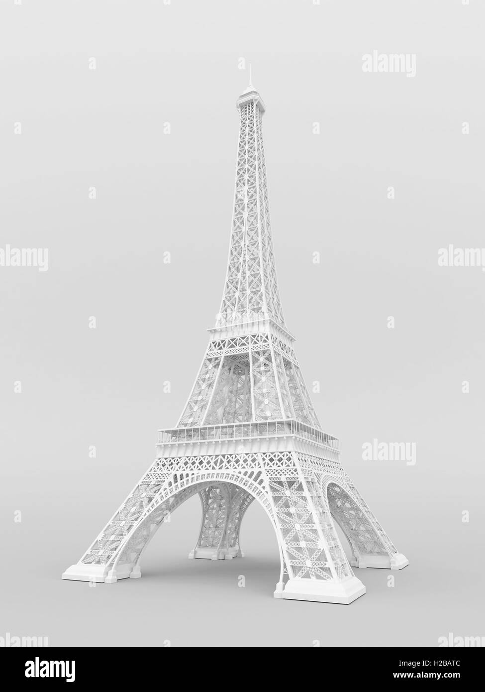 White-Eiffelturm Stockfoto