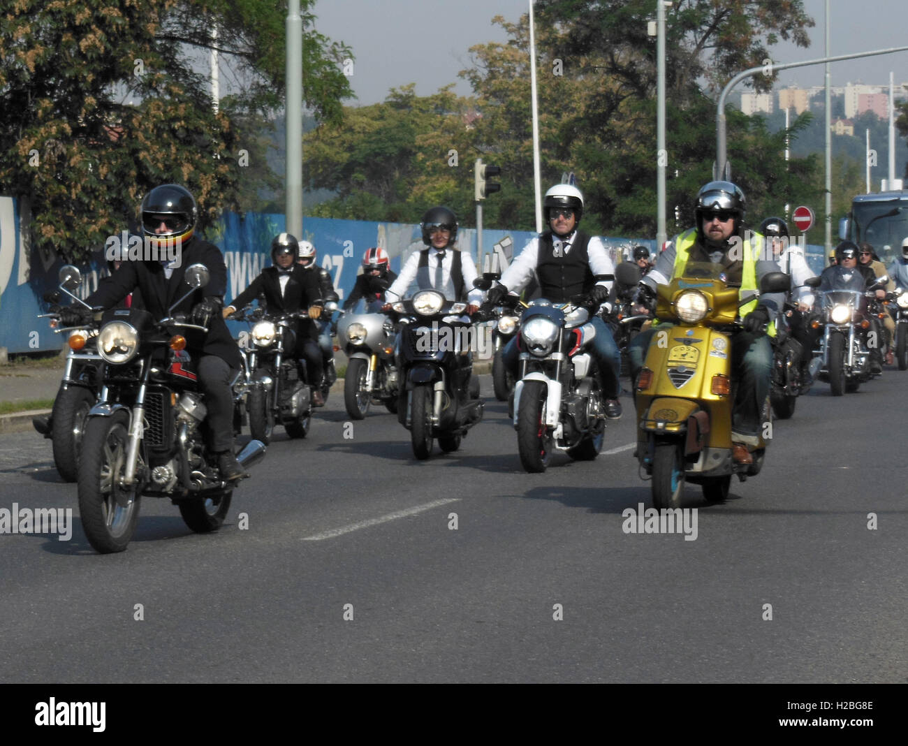 Die Distinguished Gentleman es Ride 2016 Prag Stockfoto