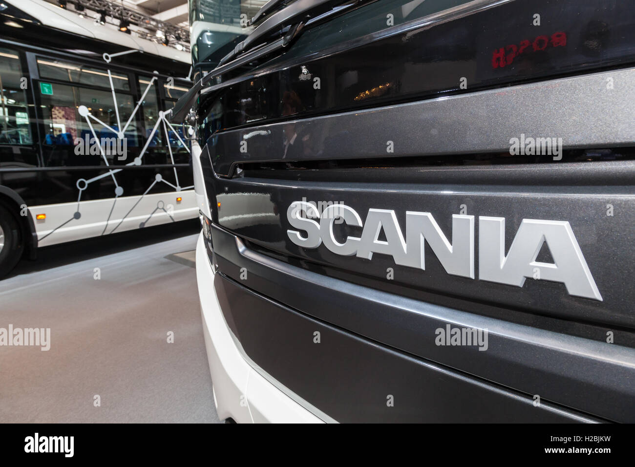 Neue Scania-Trucks auf der IAA-2016 Stockfoto
