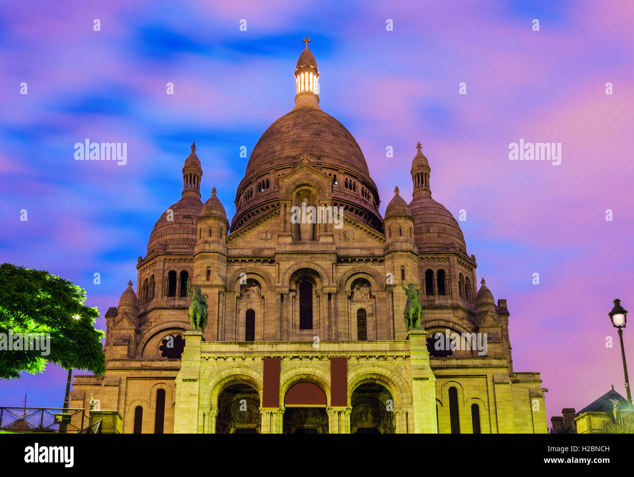 Basilica of the Sacred Heart (Sacre Coeur) in Paris. Paris, Frankreich Stockfoto